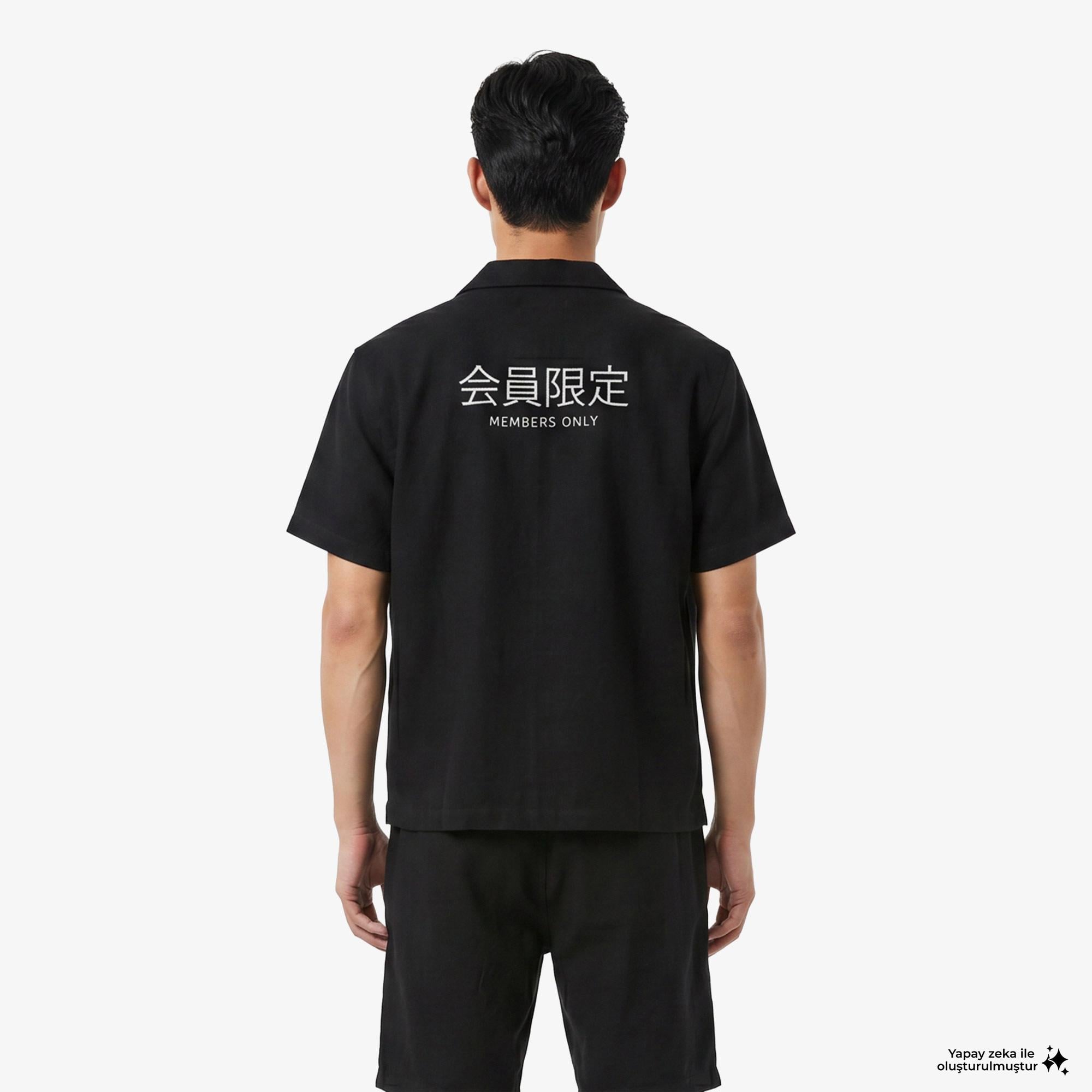 UNITED4 Regular Fit Erkek Siyah Gömlek