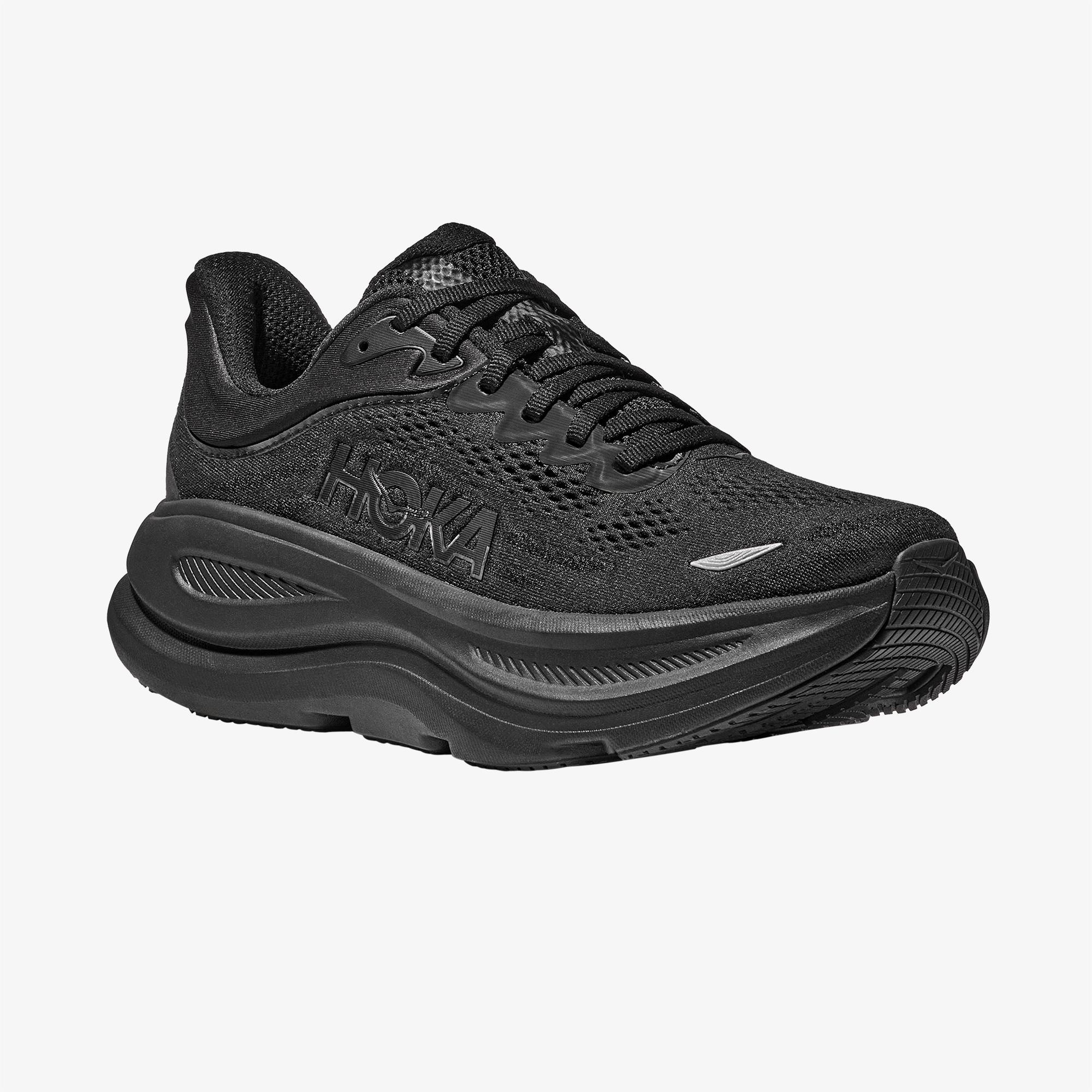 Hoka Bondi 9 Kadın Siyah Yol Koşusu Ayakkabısı