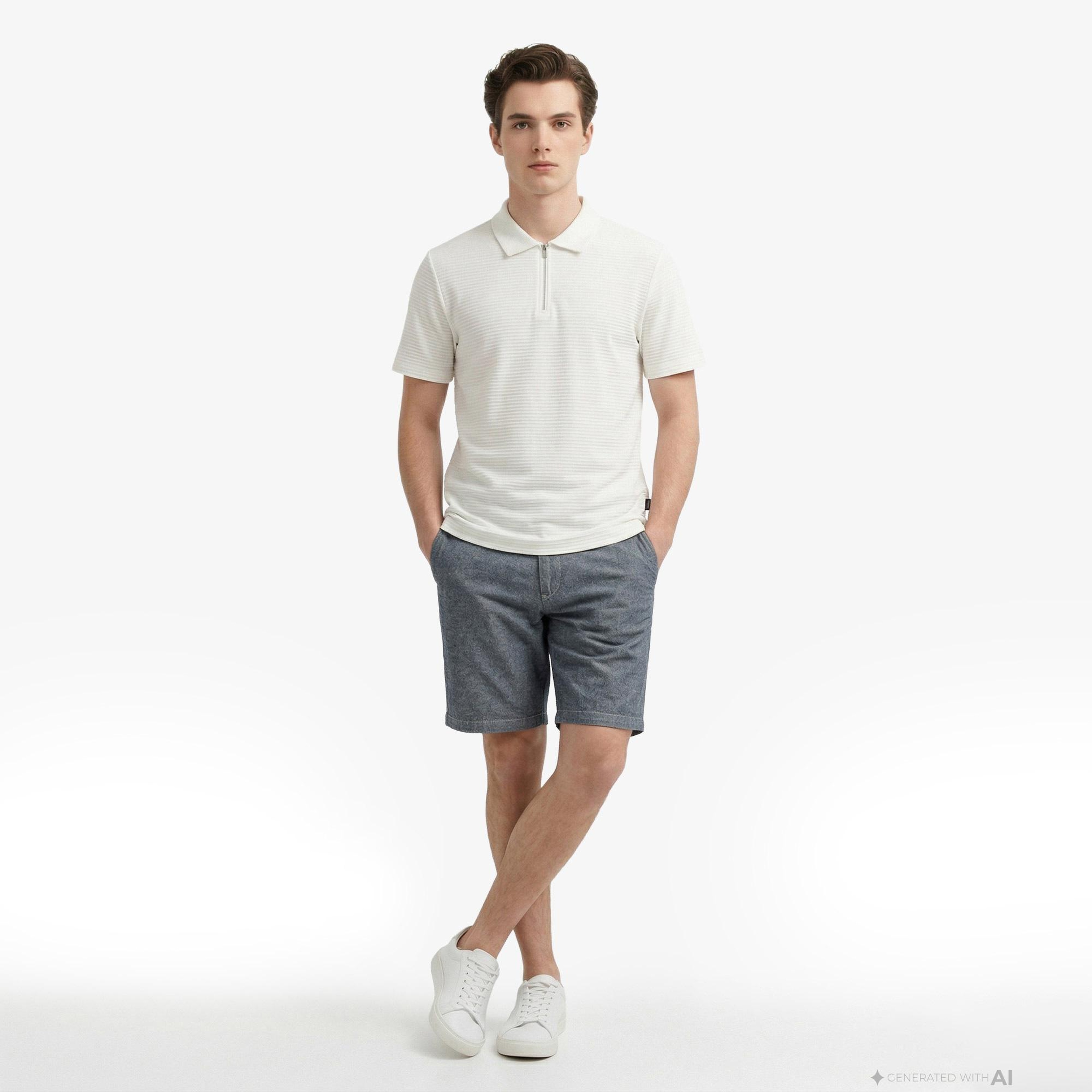 Nautica Erkek Gri Slim Fit Şort