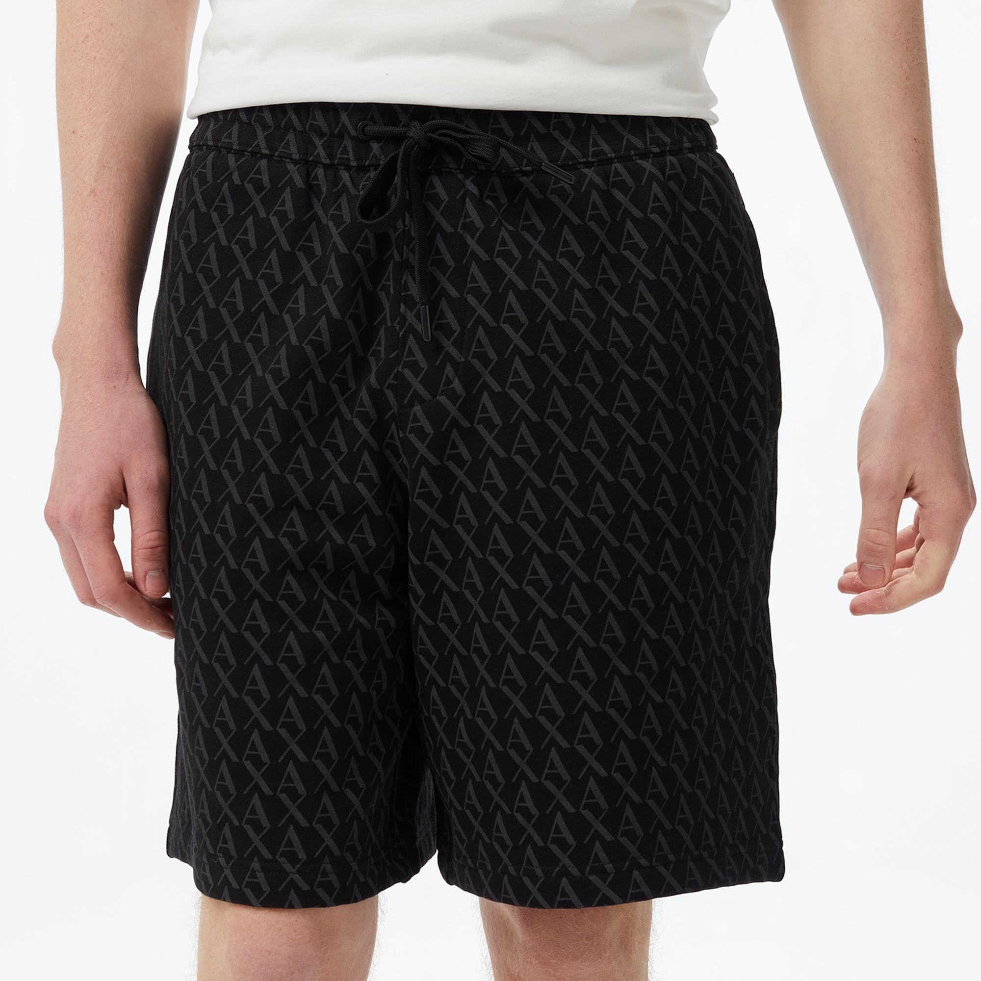 Armani Exchange Erkek Siyah Bermuda Şort