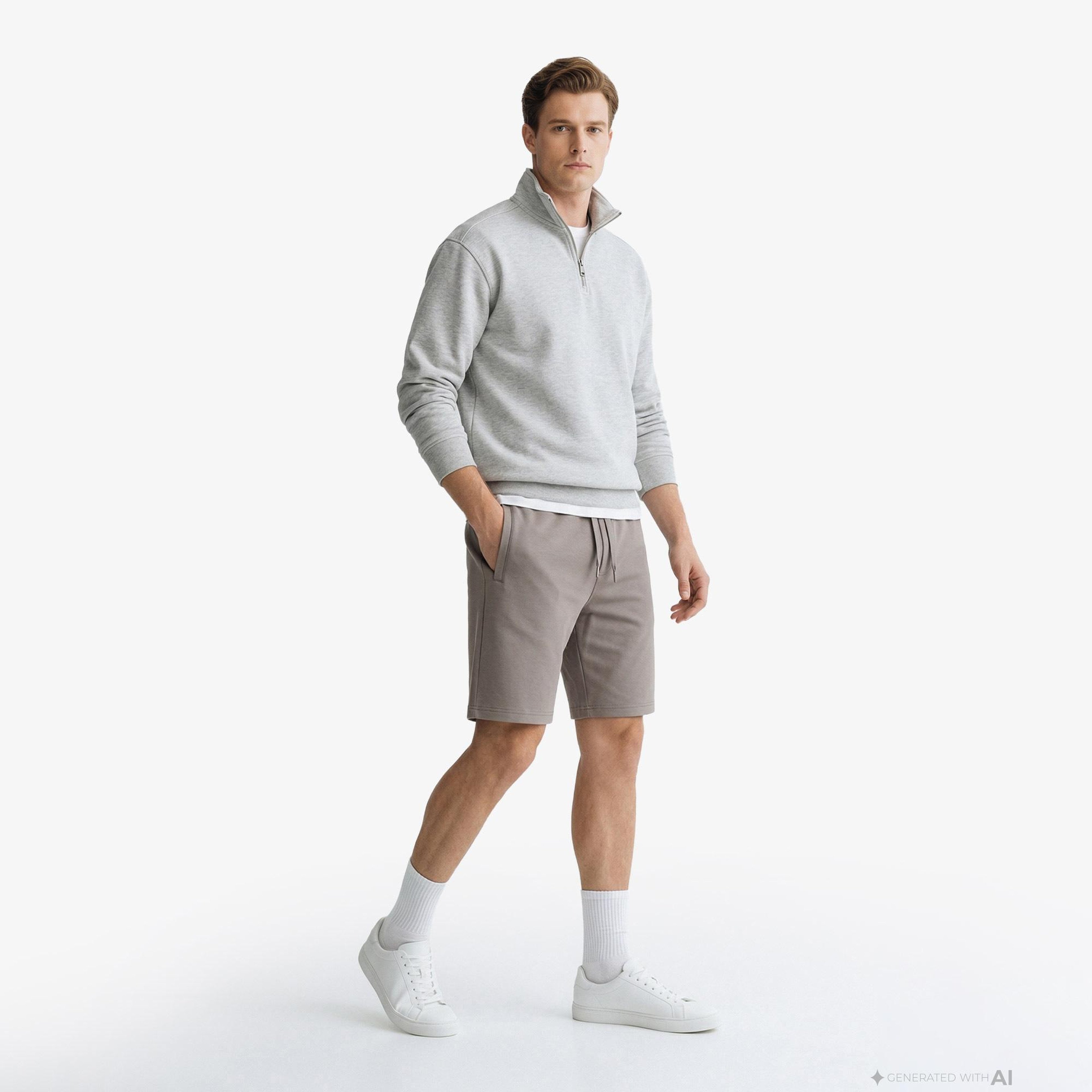 Armani Exchange Erkek Gri Şort