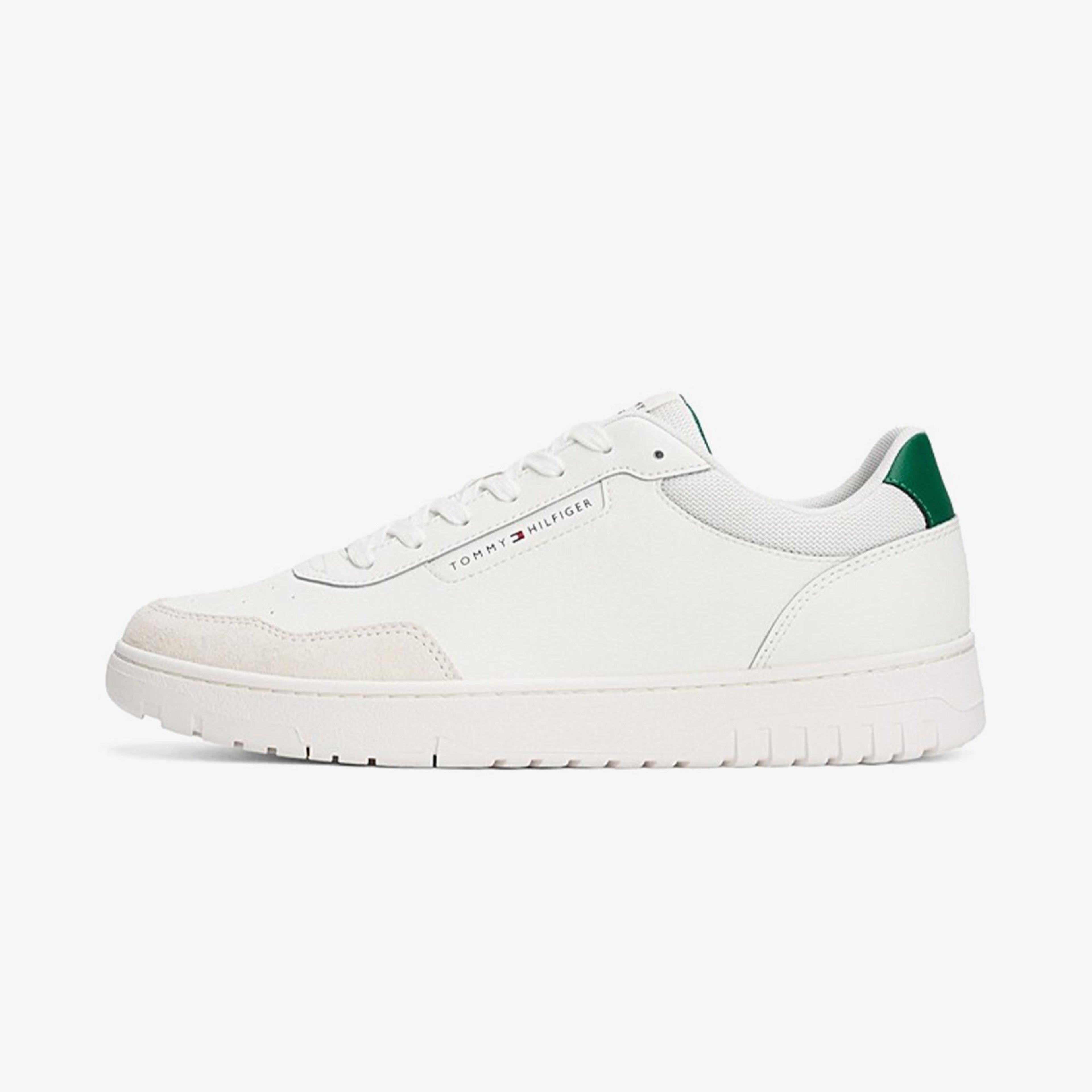 Tommy Hilfiger Low Top Mixture Erkek Beyaz Spor Ayakkabı