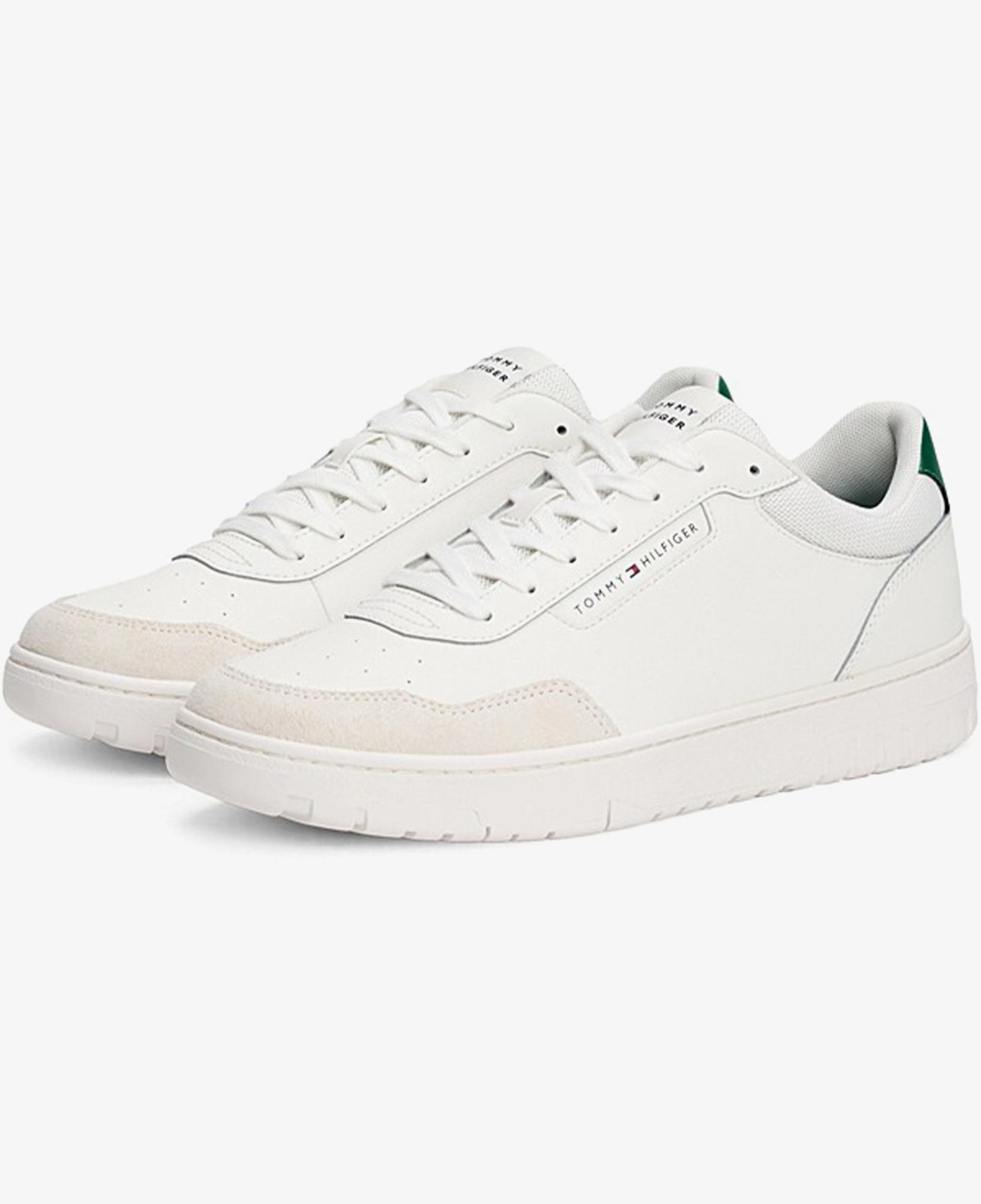 Tommy Hilfiger Low Top Mixture Erkek Beyaz Spor Ayakkabı