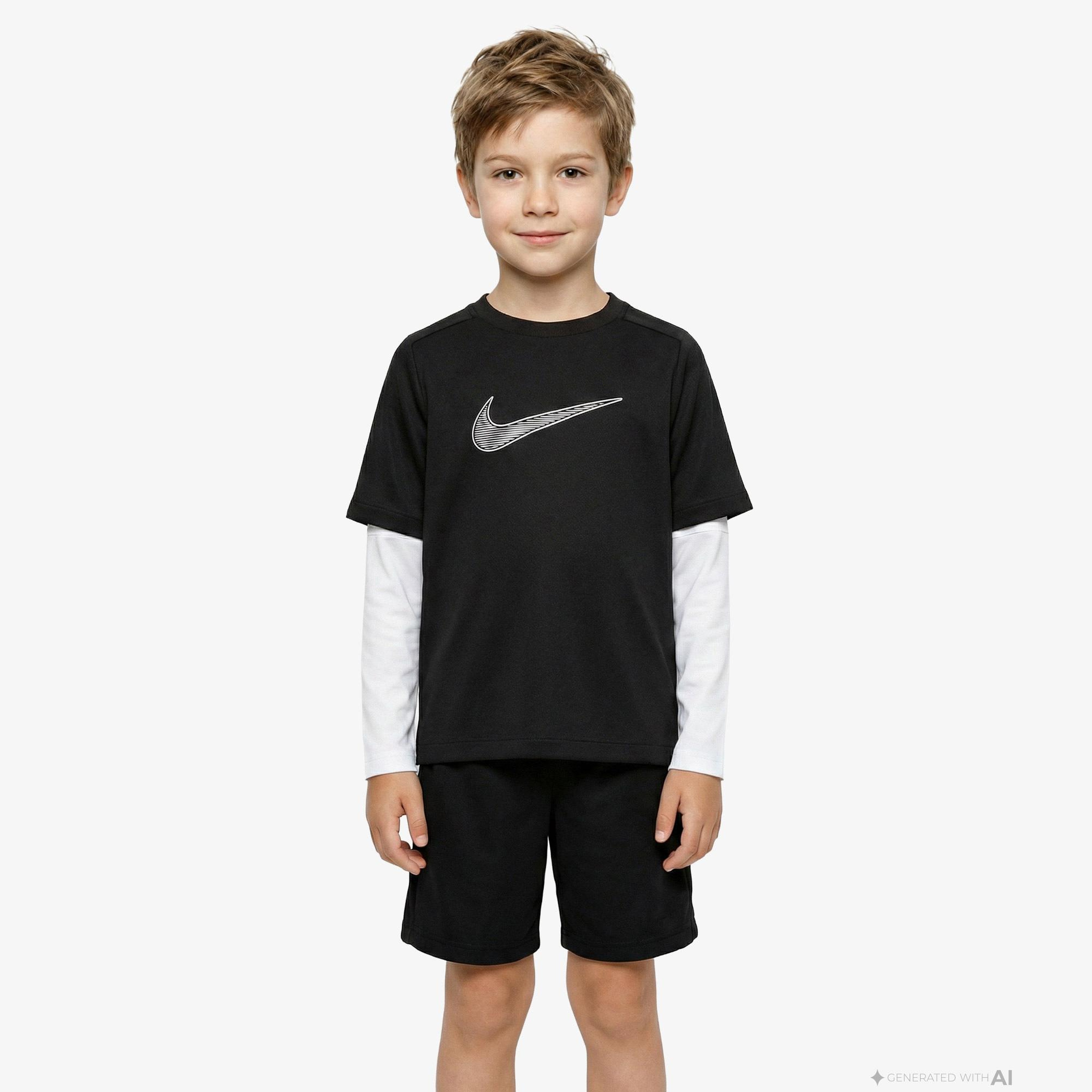 Nike Dri-Fit Multi Çocuk Siyah T-Shirt