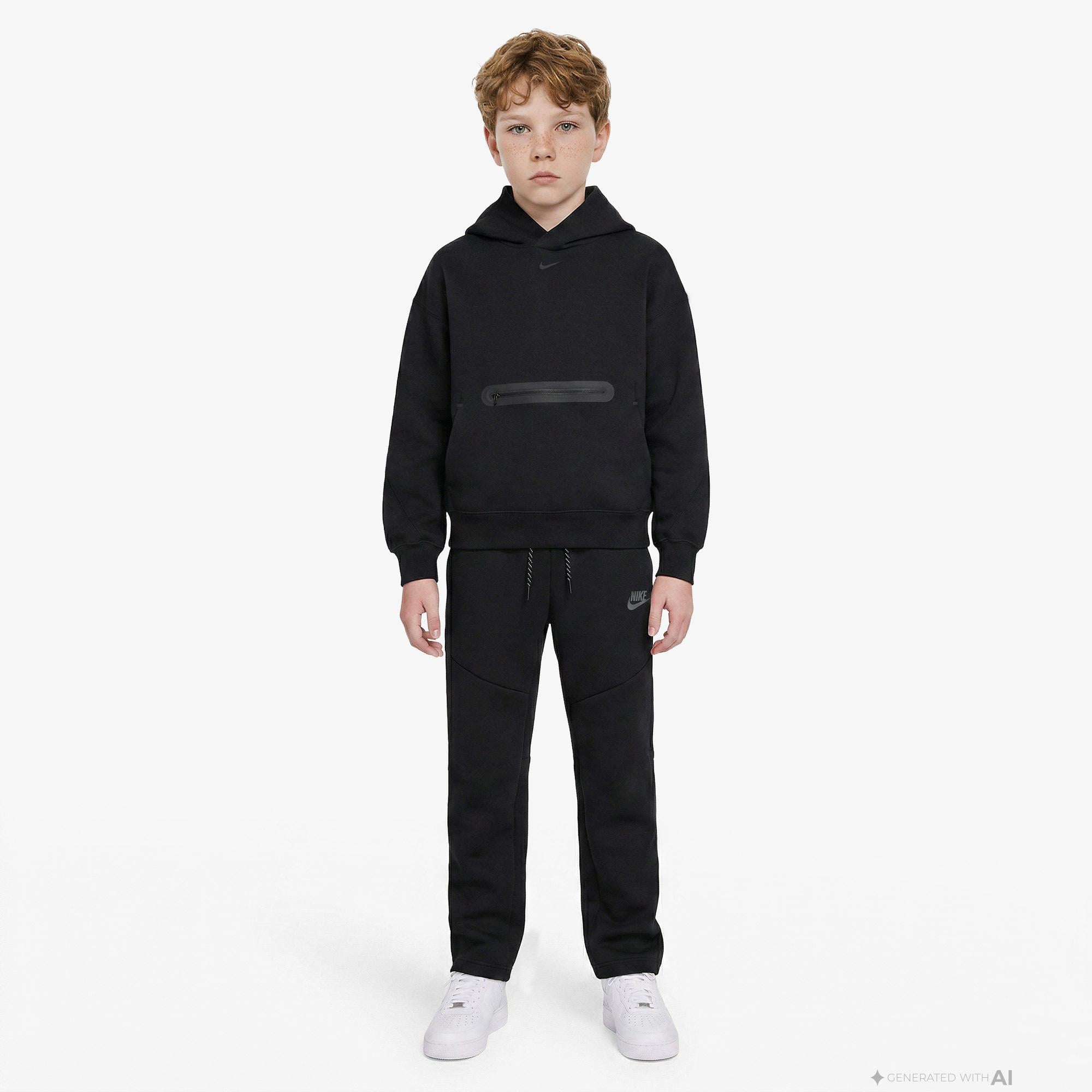 Nike Sportswear Tech Fleece Çocuk Siyah Eşofman Altı