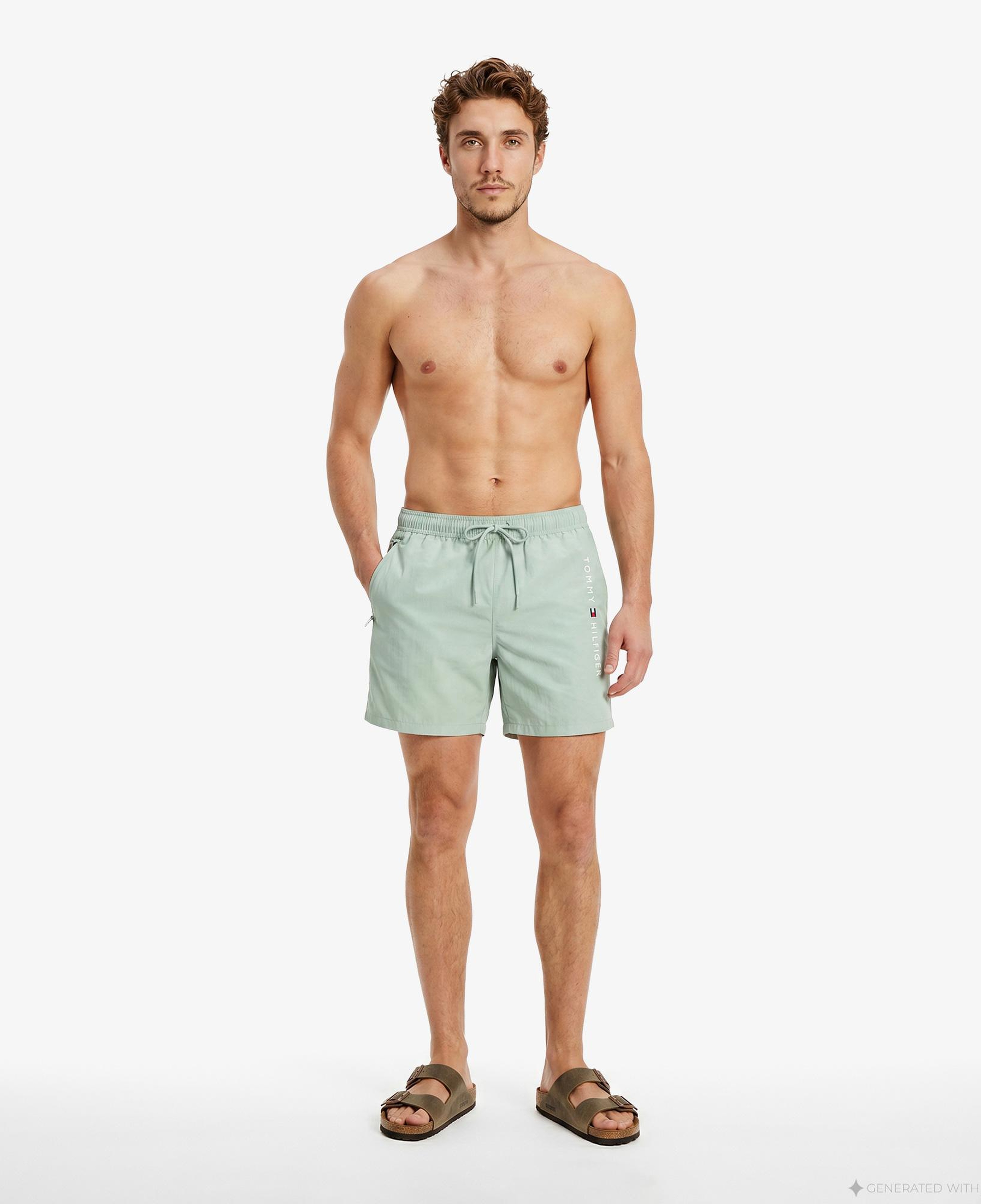 Tommy Hilfiger Original Erkek Gri Deniz Şortu
