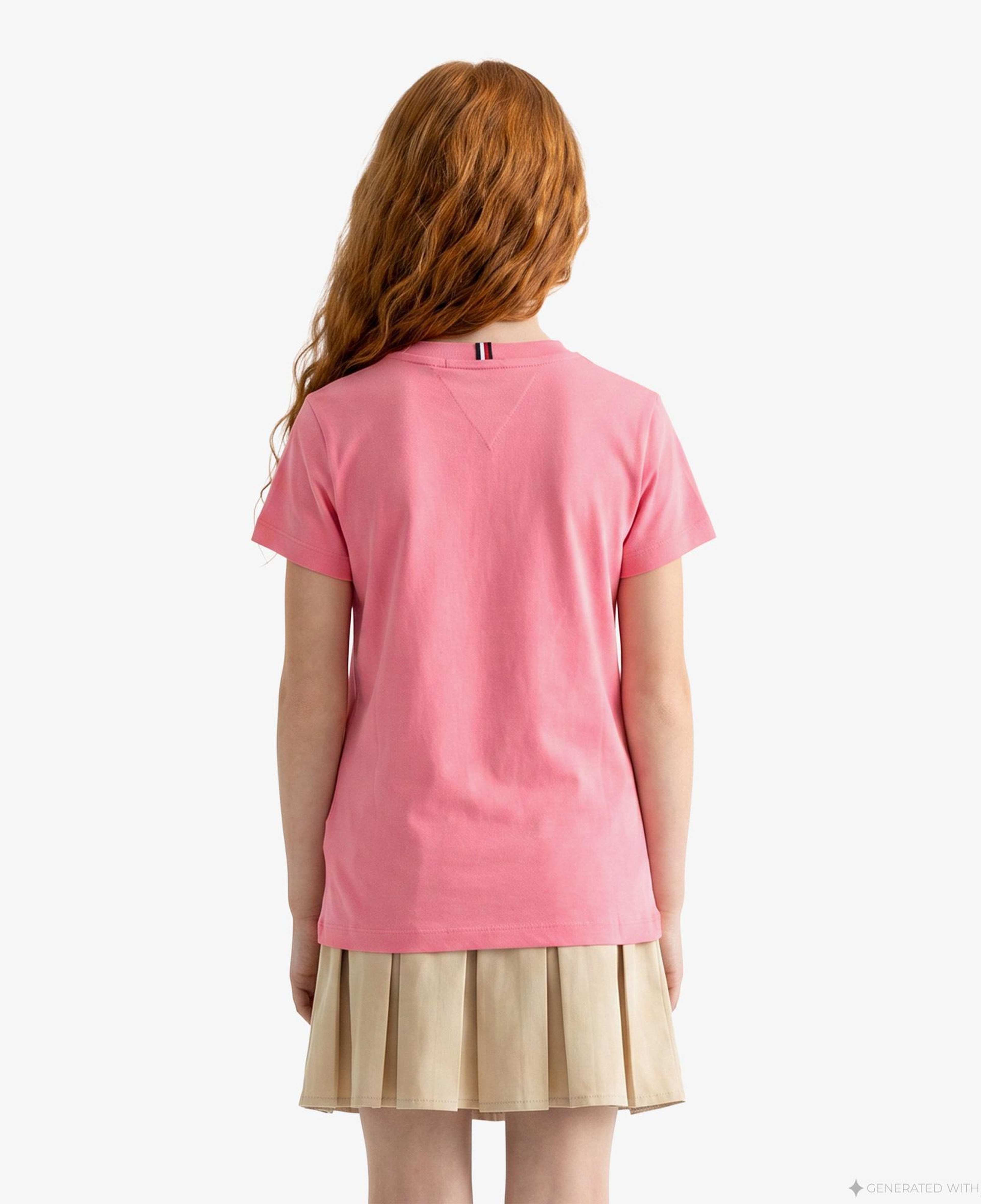 Tommy Hilfiger Mini Corp Çocuk Pembe T-Shirt