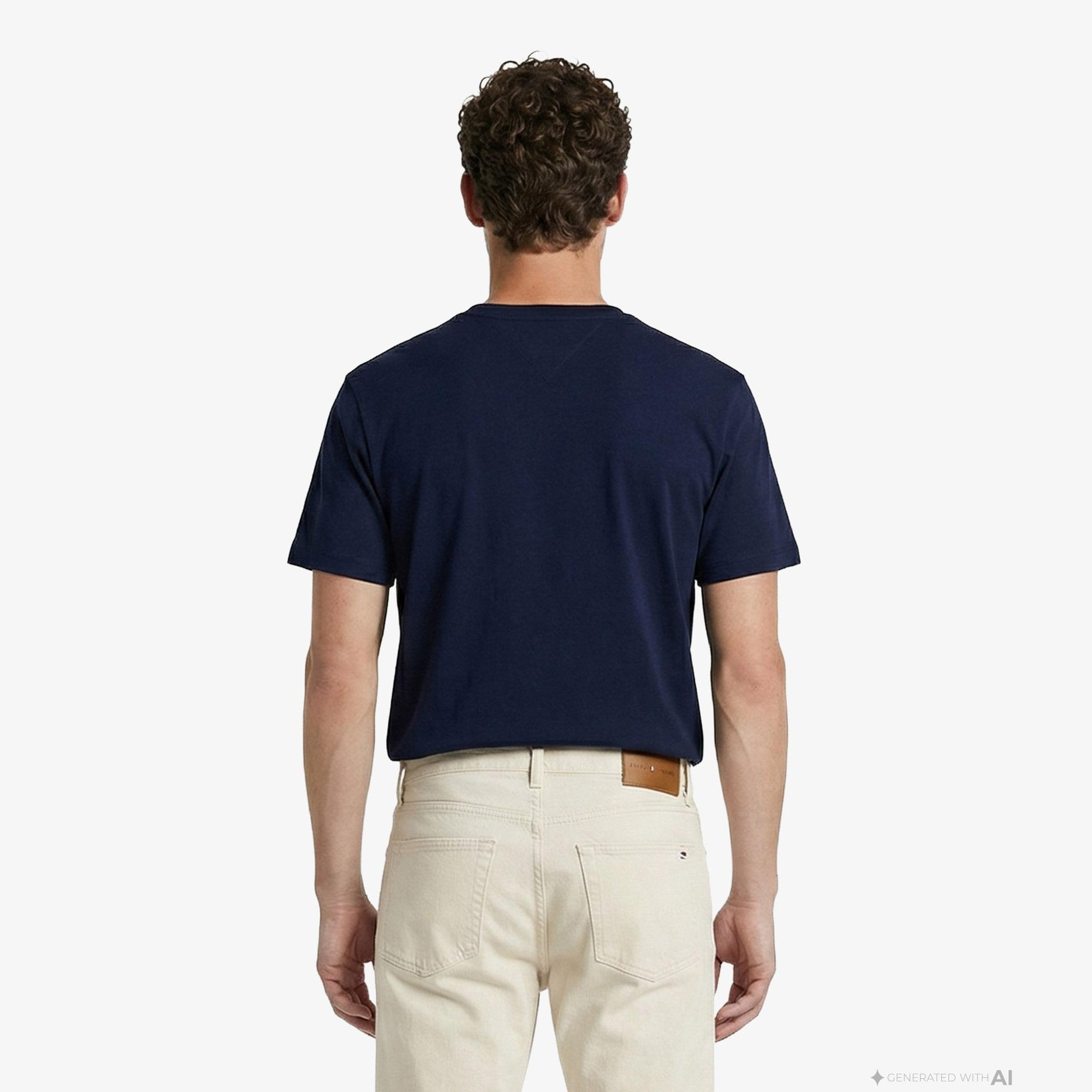 Tommy Hilfiger Core Essentials Erkek Lacivert T-Shirt