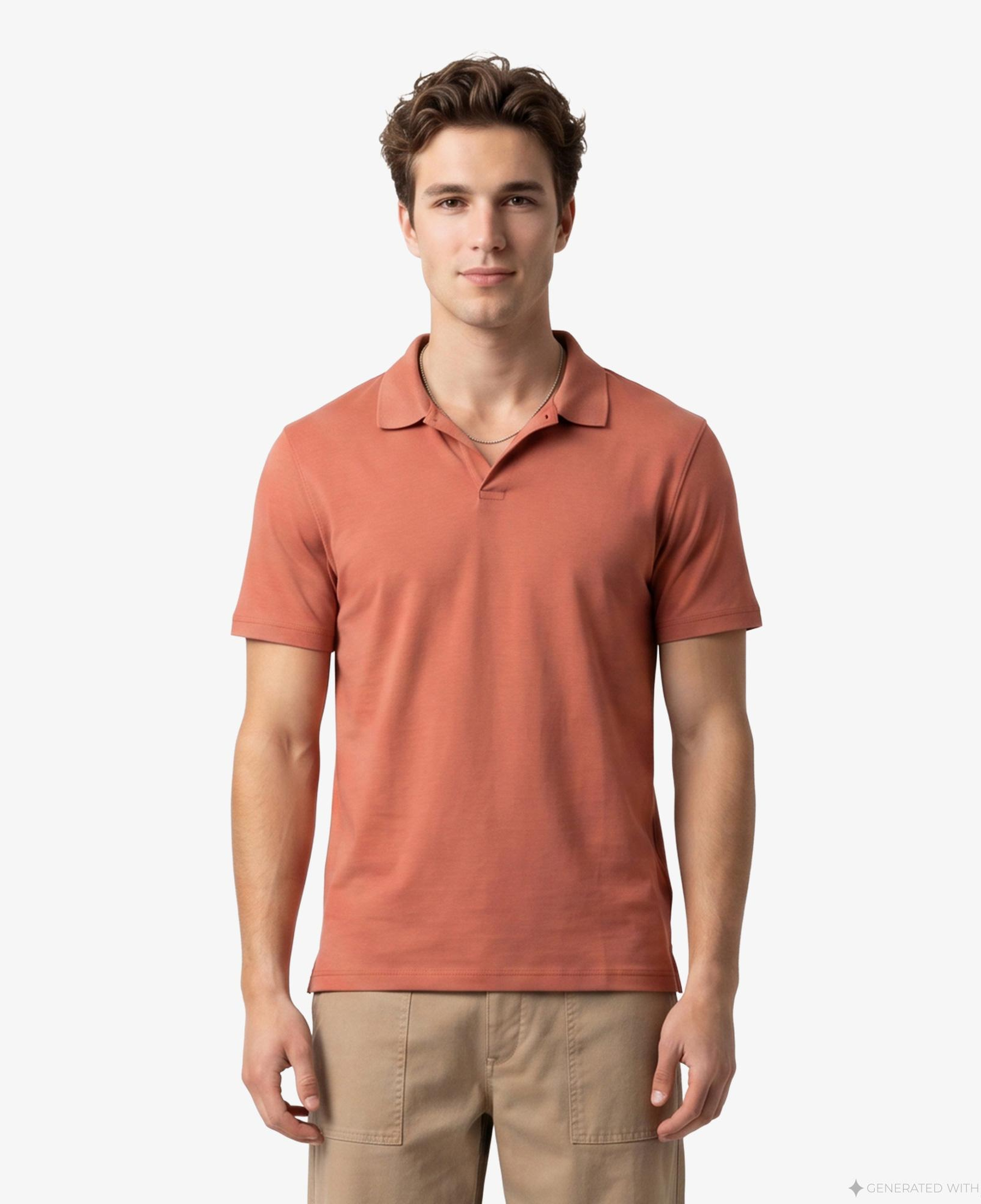 Calvin Klein Supima Chest Emb Erkek Kahverengi Polo