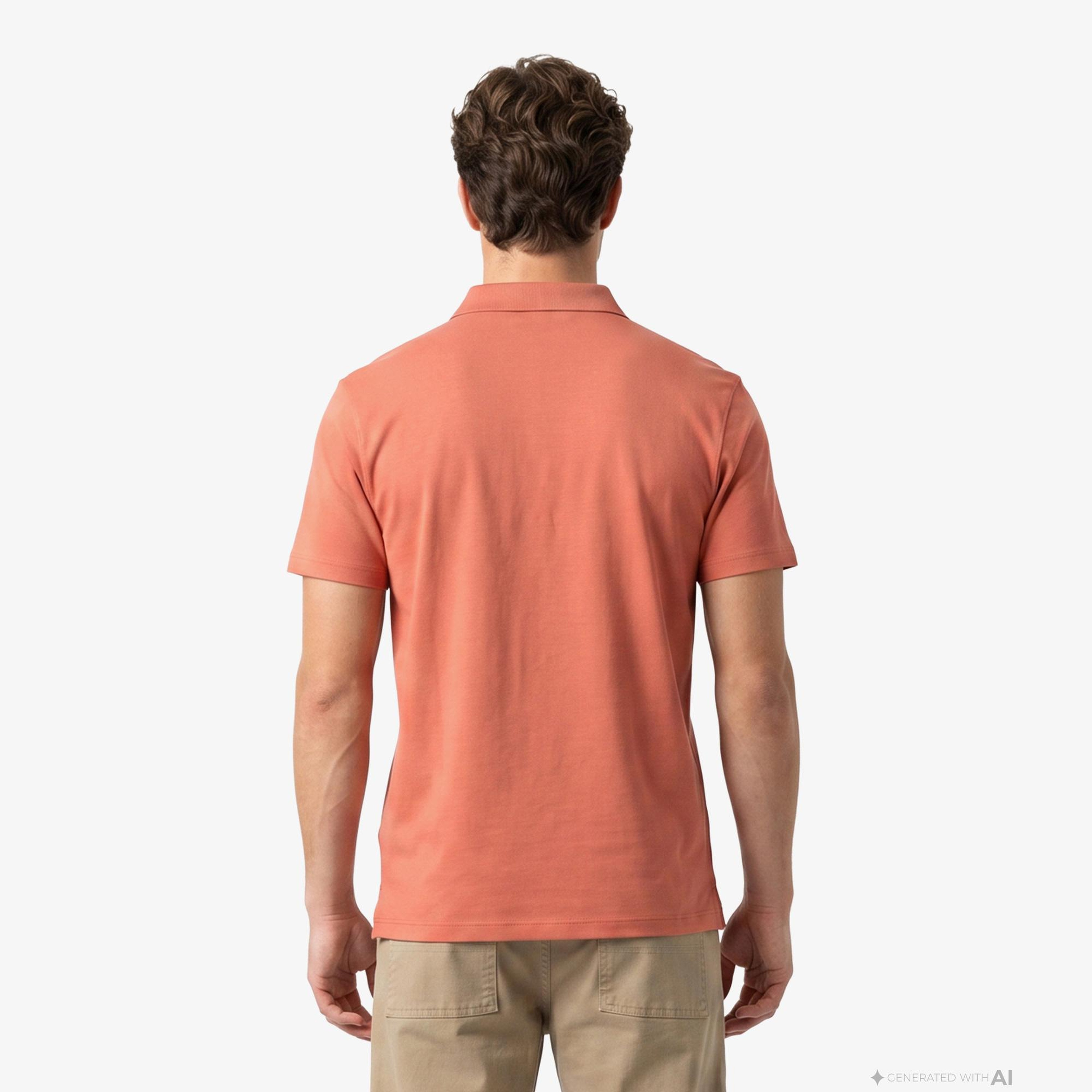 Calvin Klein Supima Chest Emb Erkek Kahverengi Polo