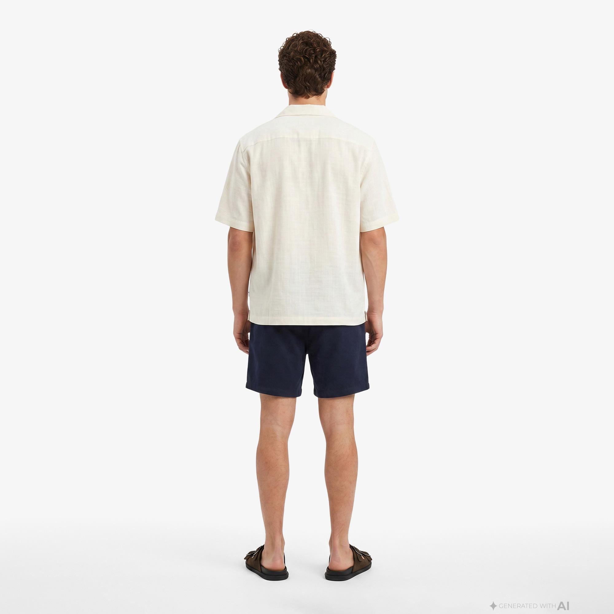 Tommy Hilfiger Beach Erkek Lacivert Keten Şort