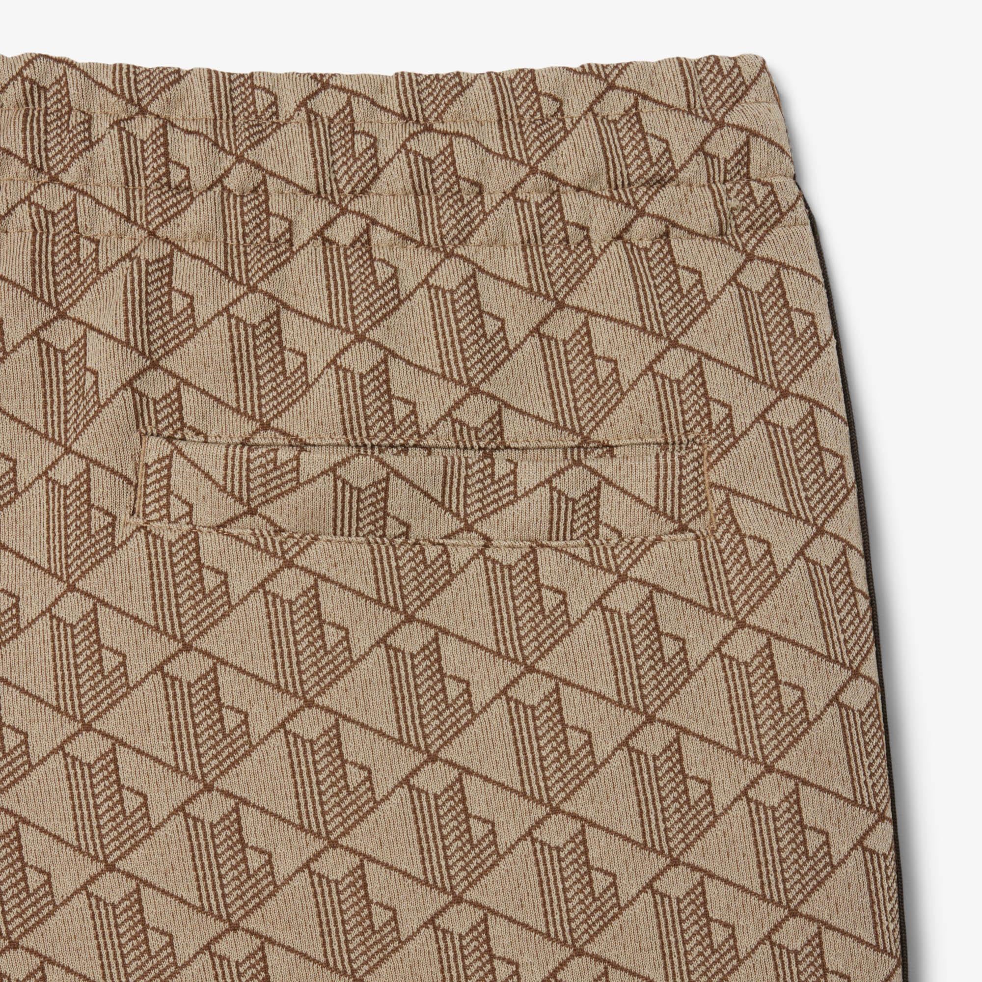 Lacoste Paris Erkek Regular Fit Monogram Açık Kahverengi Eşofman Altı