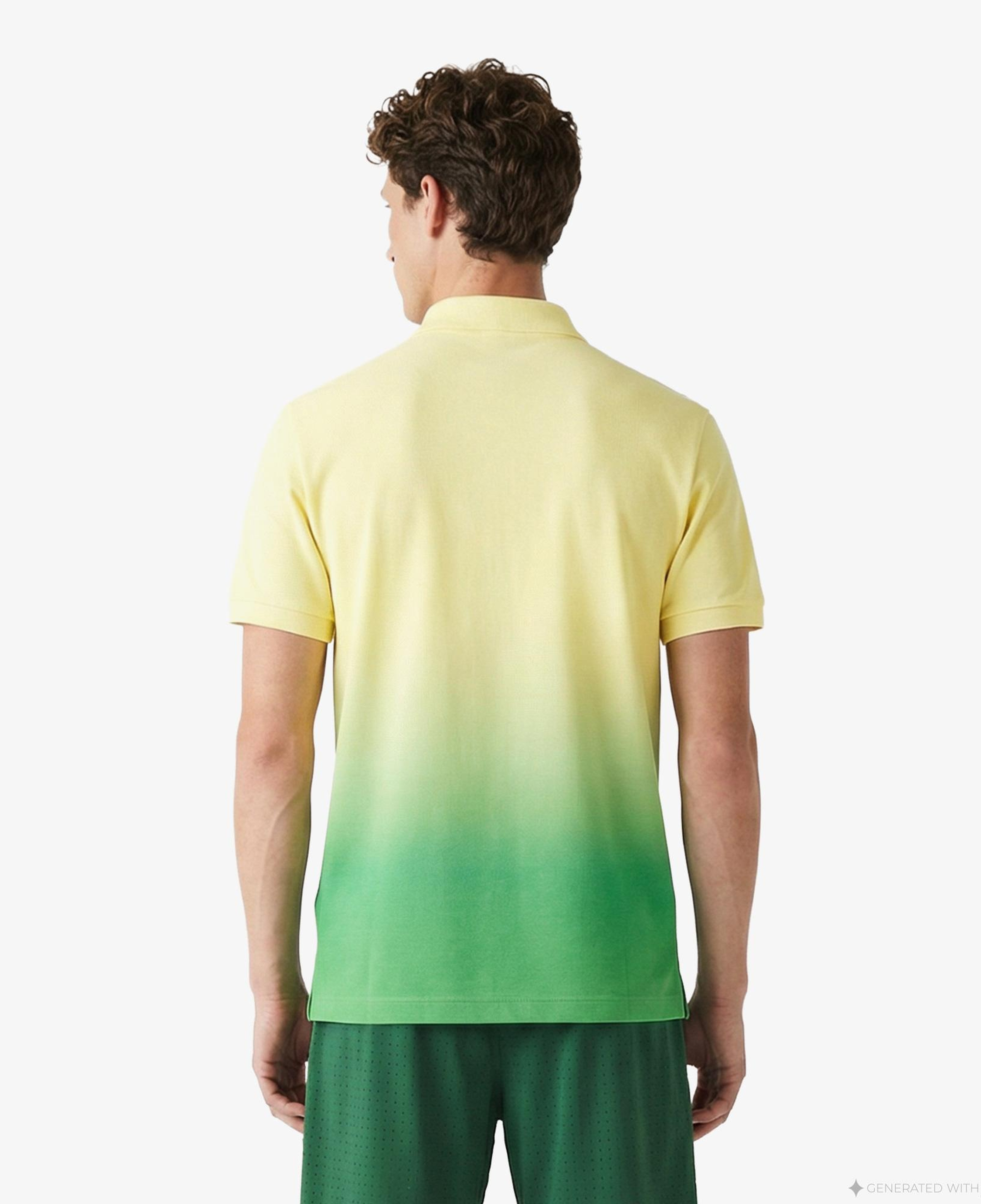 Lacoste Erkek Classic Fit Renk Bloklu Yeşil Polo