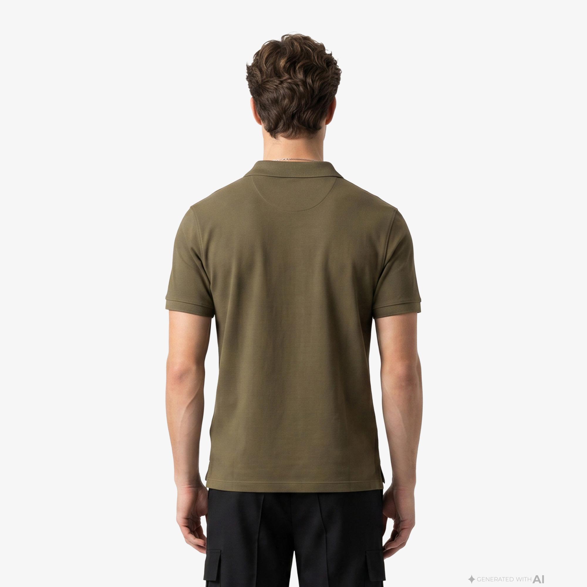 Calvin Klein Supima Chest Emb Erkek Sarı Polo