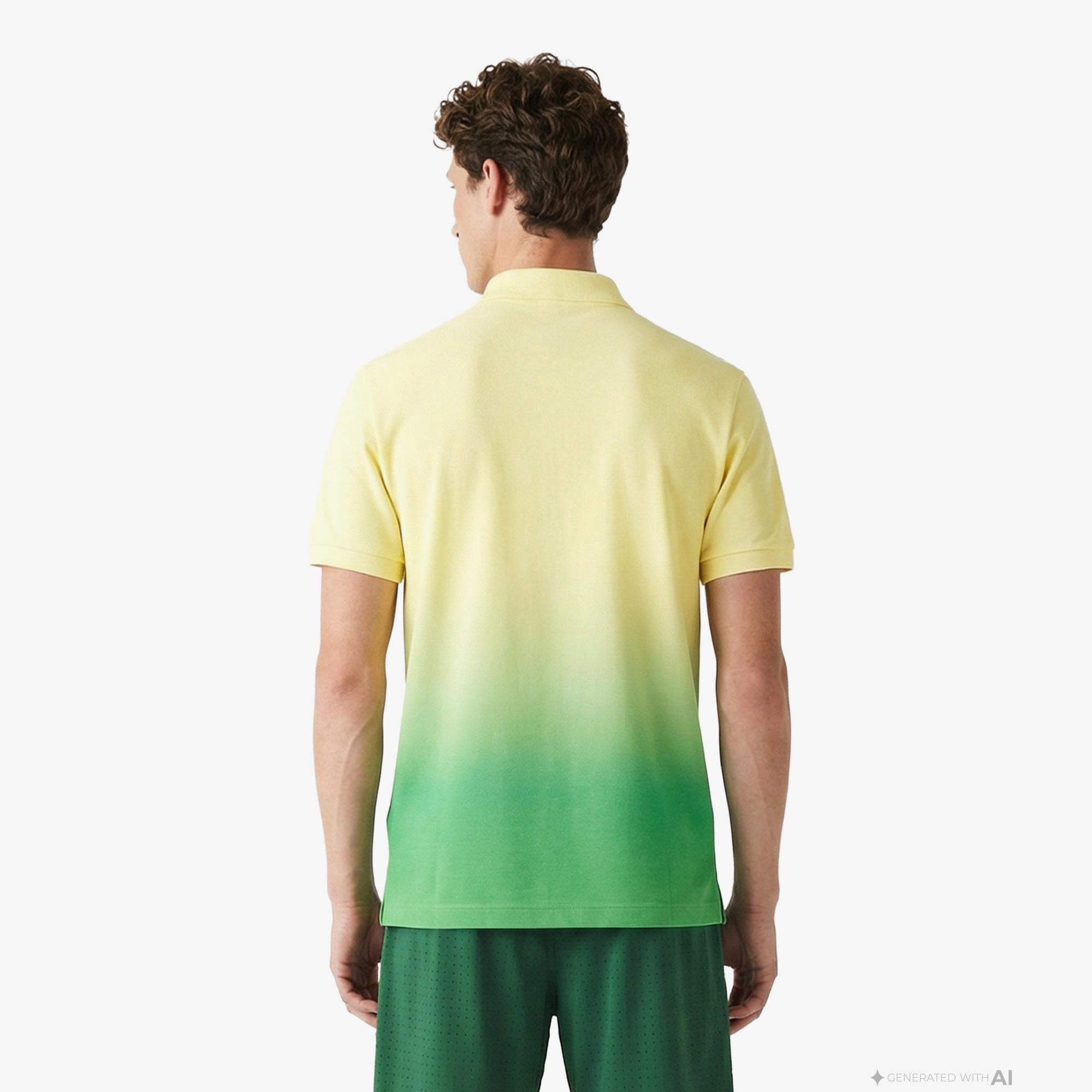 Lacoste Erkek Regular Fit Renk Bloklu Yeşil Polo