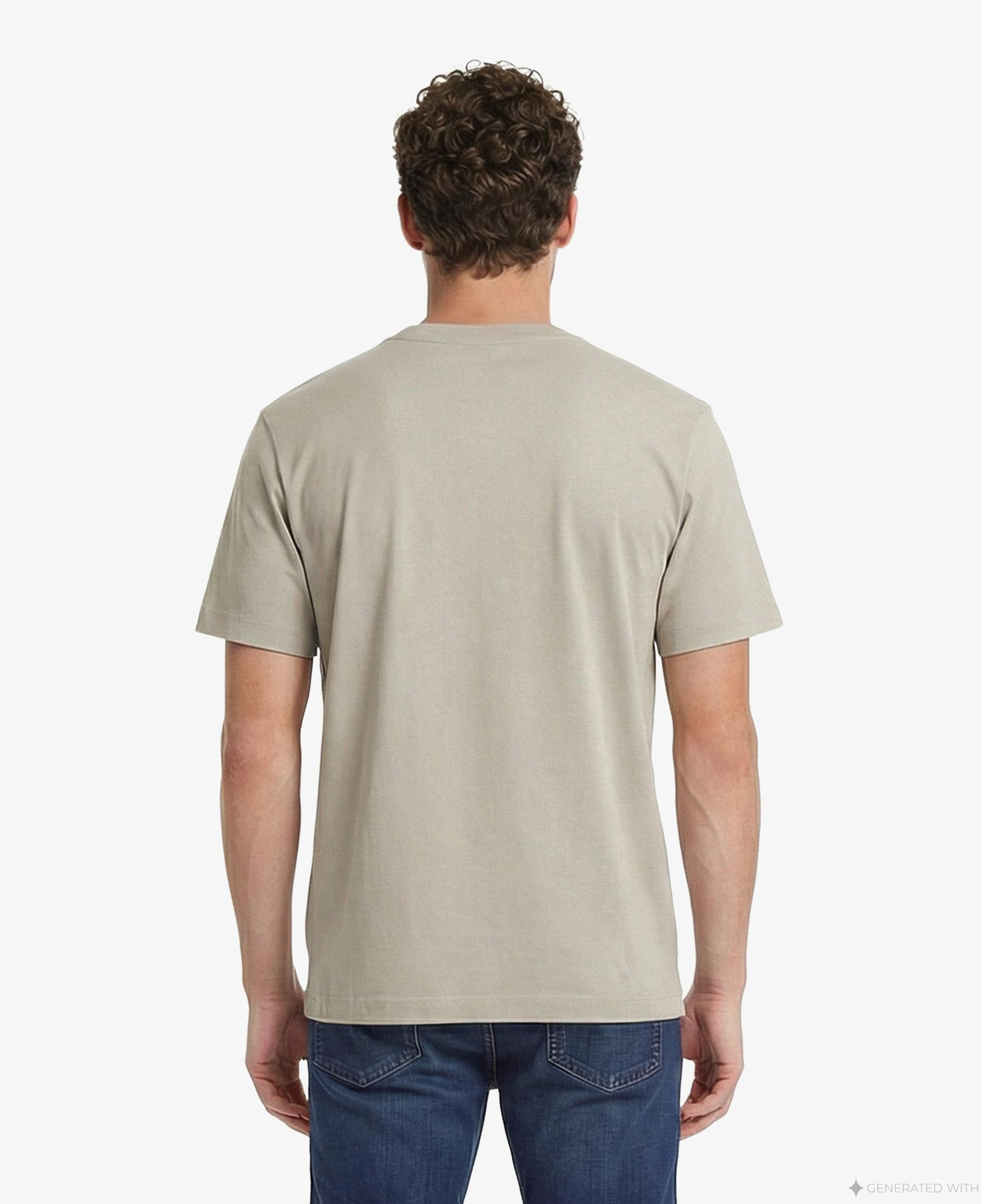 Calvin Klein Stretch Cotton Pique Nano Erkek Kahverengi T-Shirt