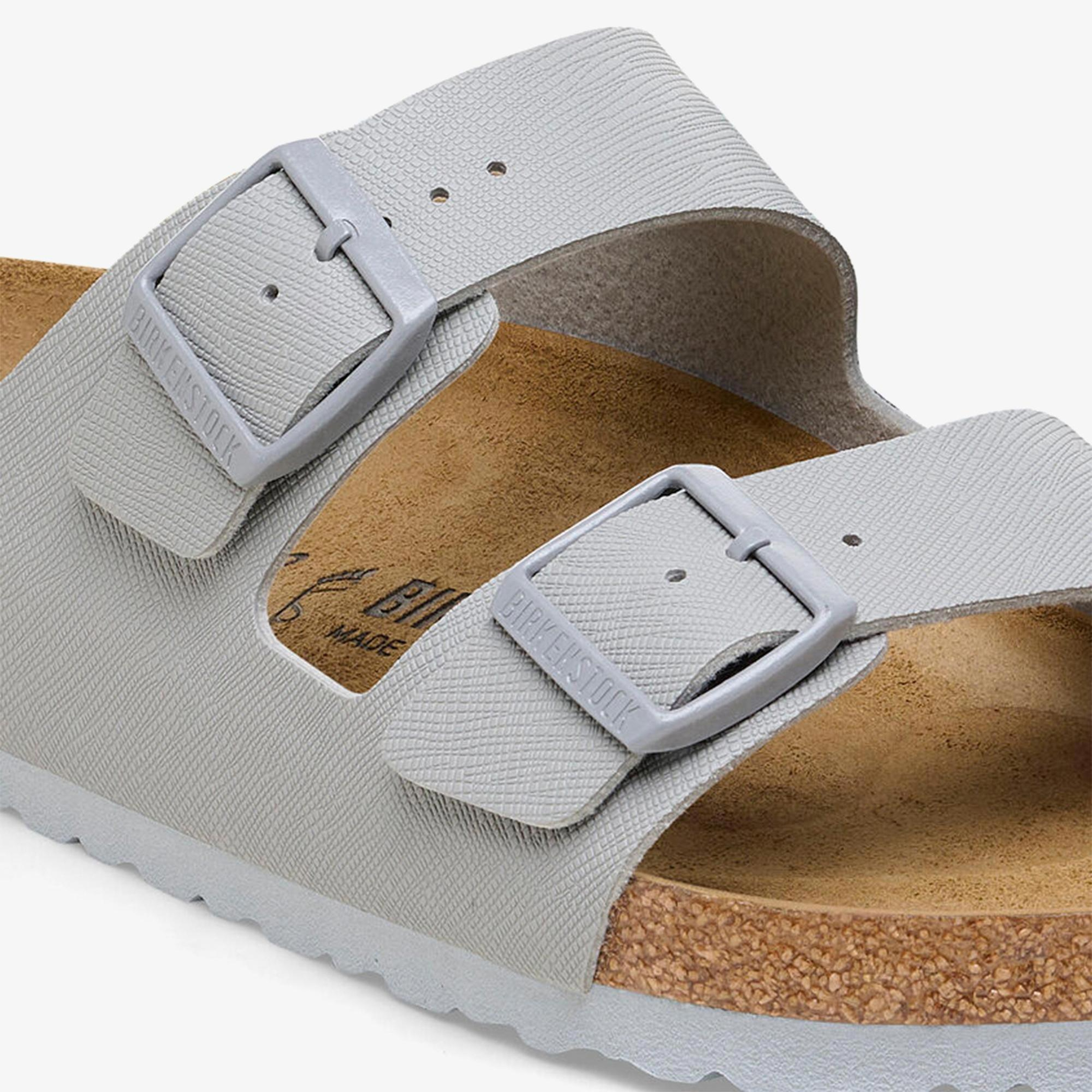 Birkenstock Arizona Bf Saffiano Erkek Gri Terlik