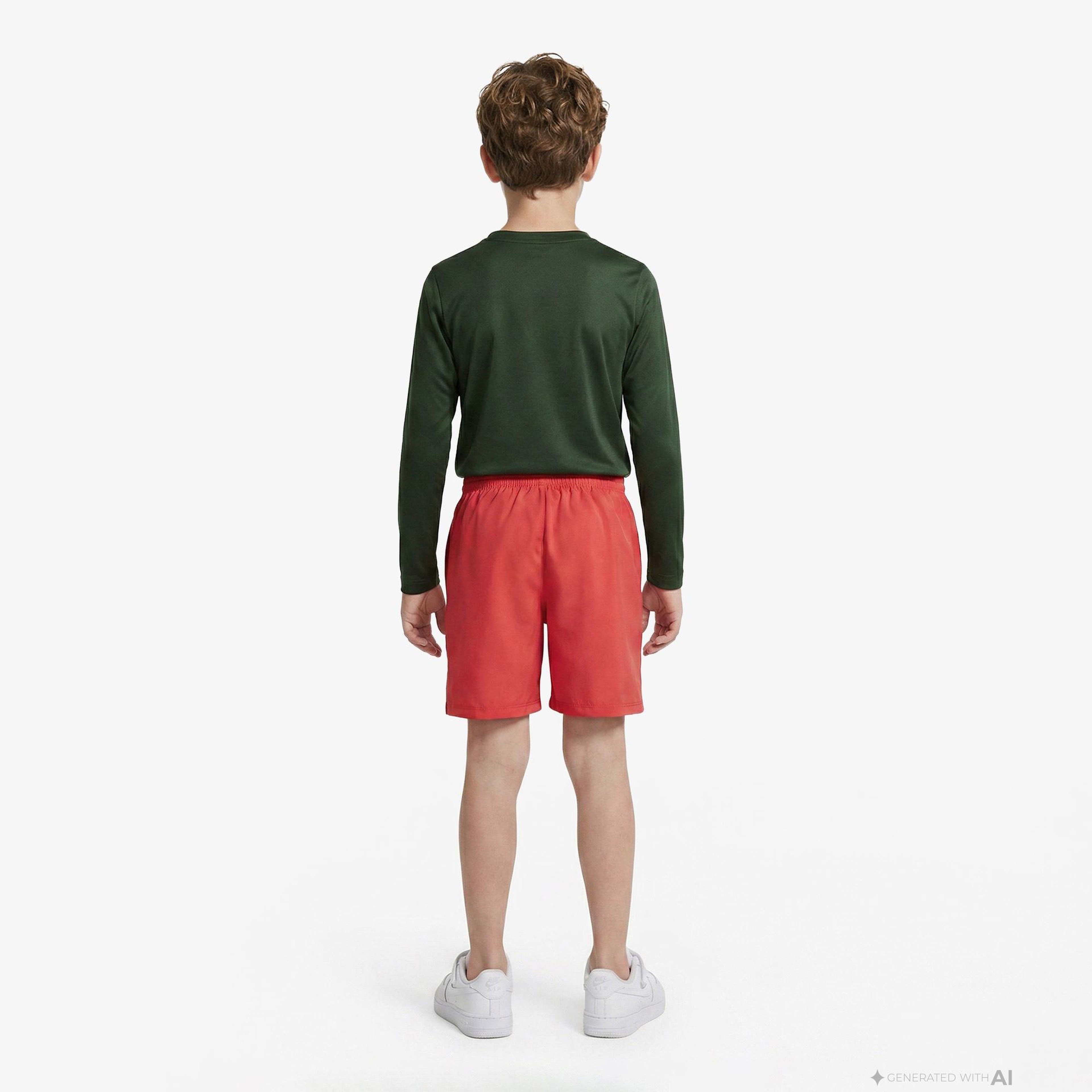 Nike Dri-Fit Multi Woven Çocuk Kırmızı Şort
