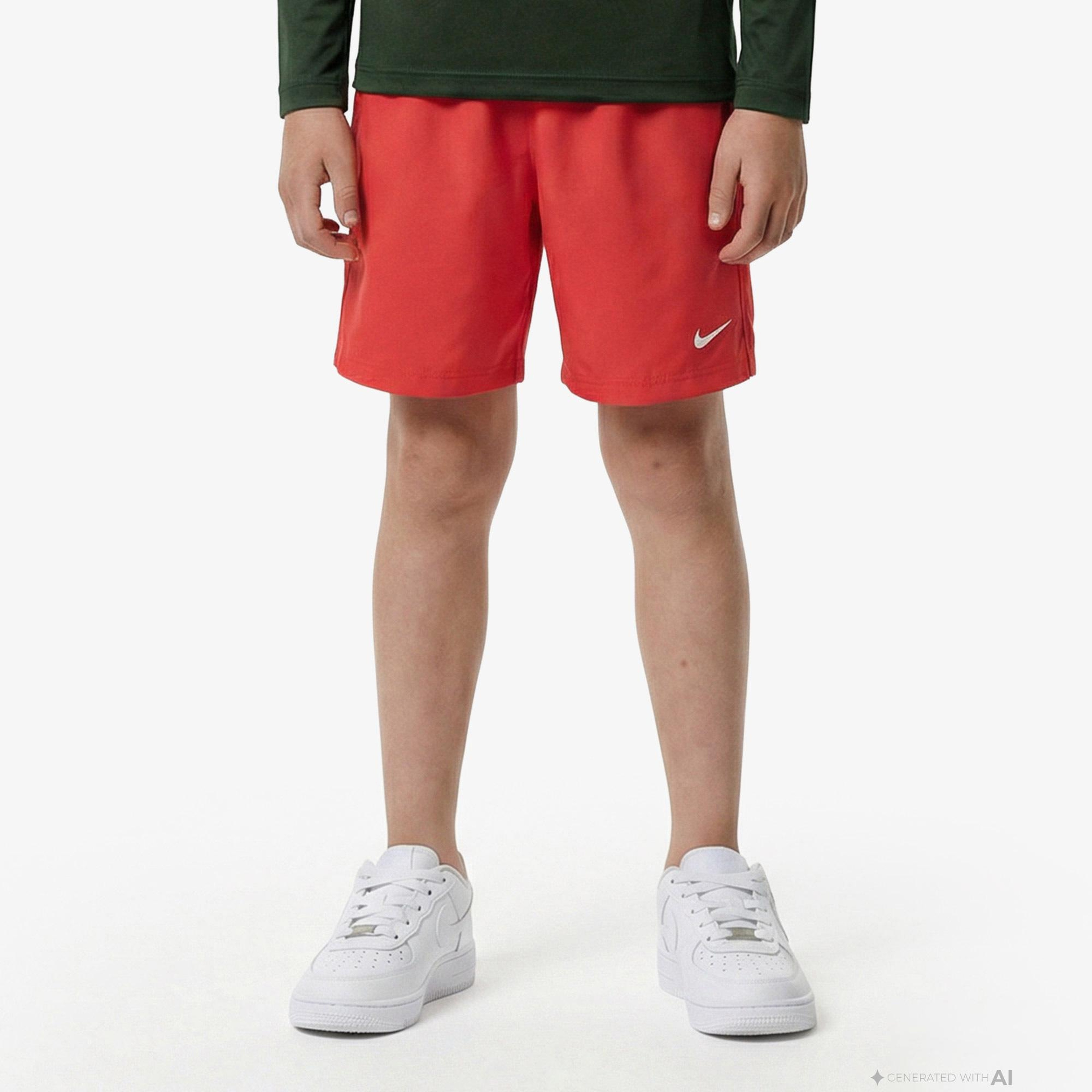 Nike Dri-Fit Multi Woven Çocuk Kırmızı Şort