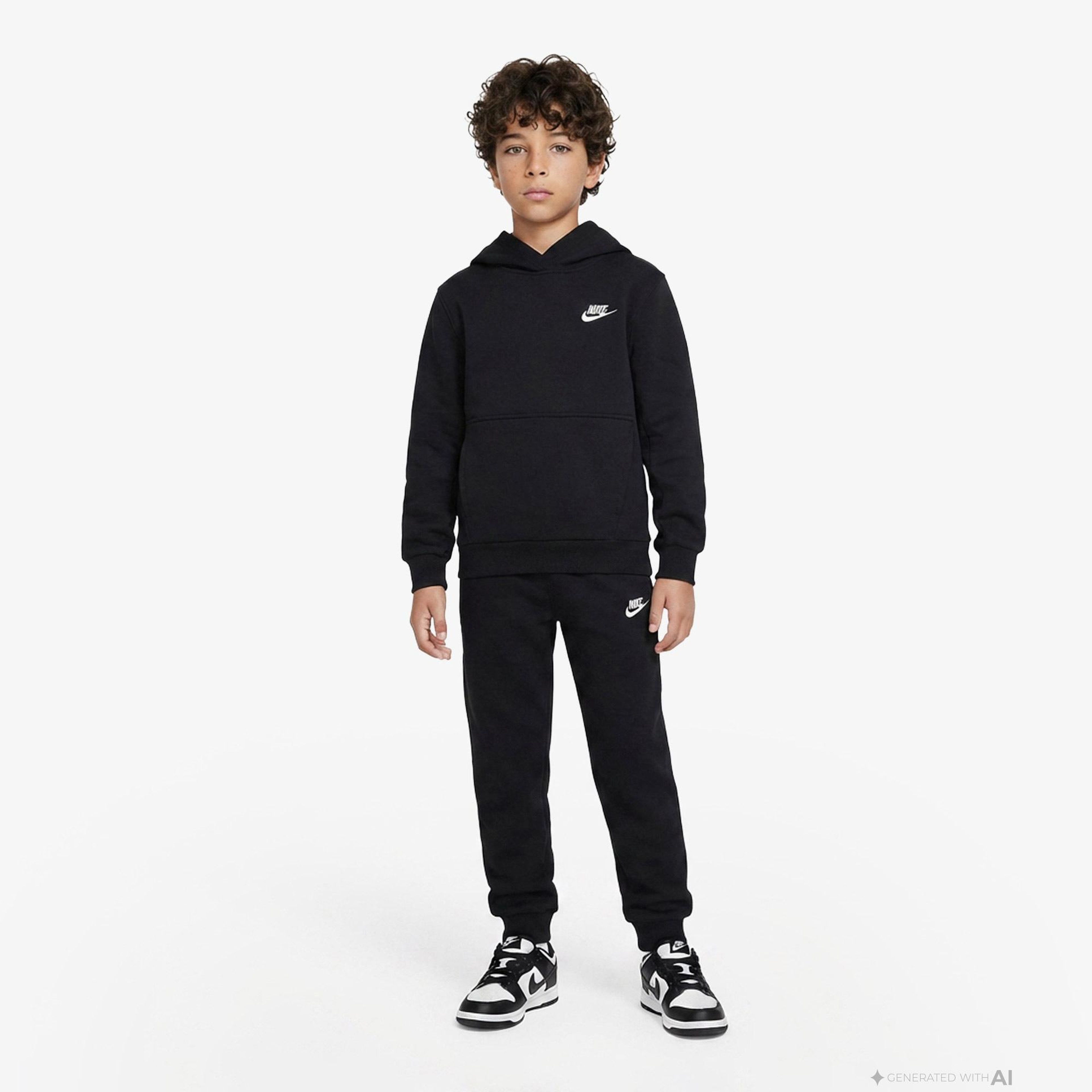 Nike Sportswear Club Fleece Çocuk Siyah Eşofman Altı