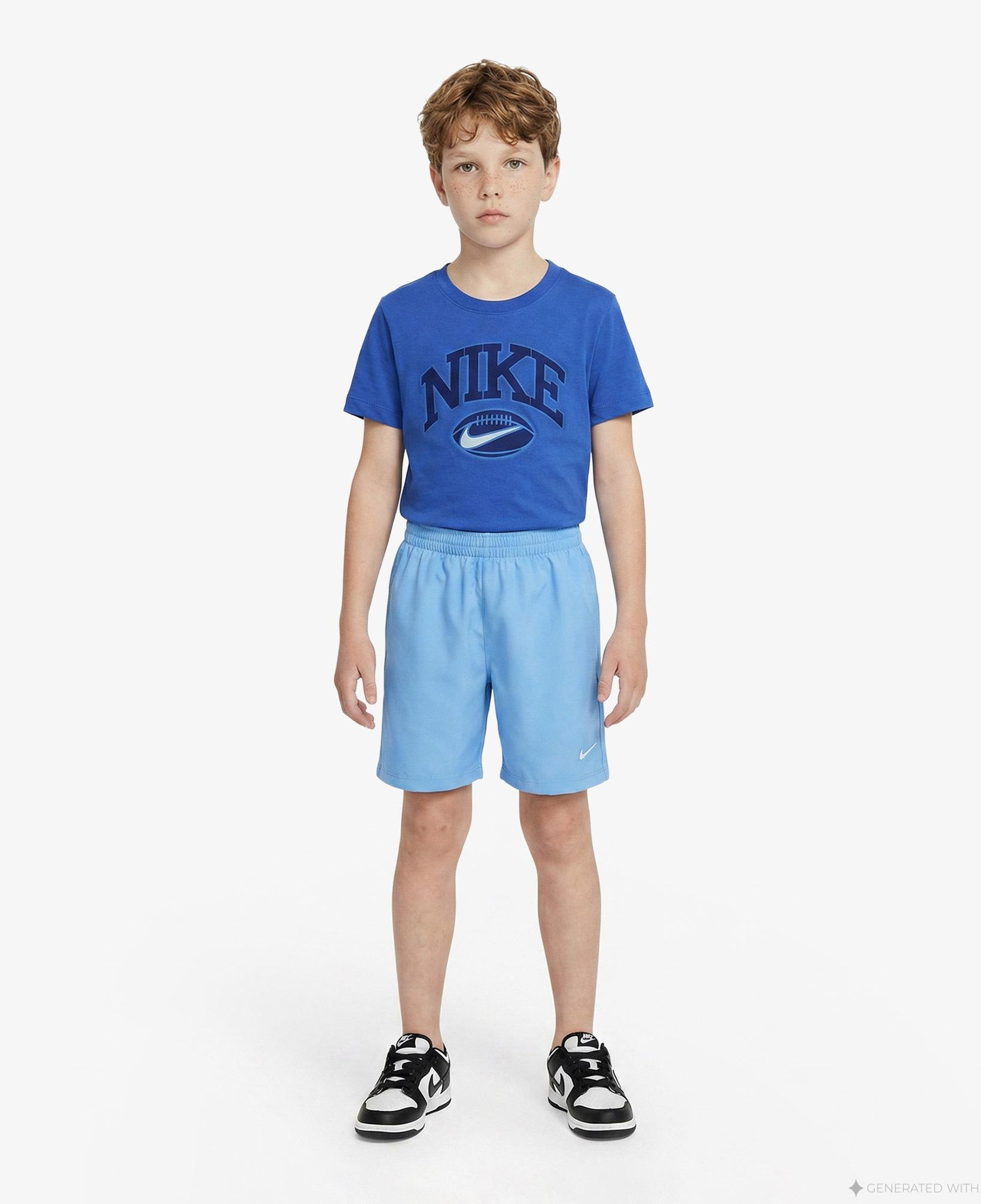 Nike Dri-Fit Multi Woven Çocuk Mavi Şort