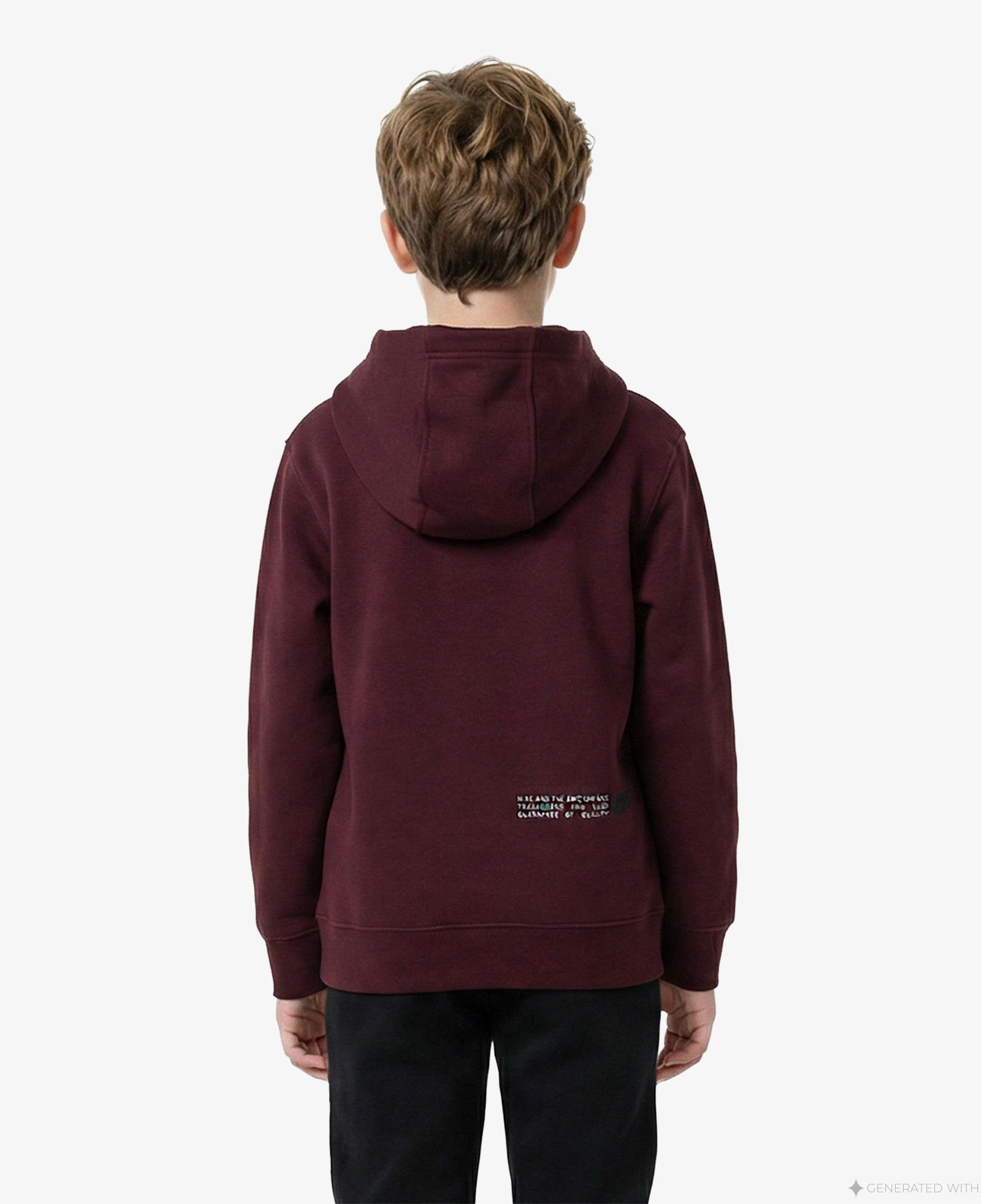 Nike Sportswear Club Fleece Çocuk Bordo Kapüşonlu Hoodie
