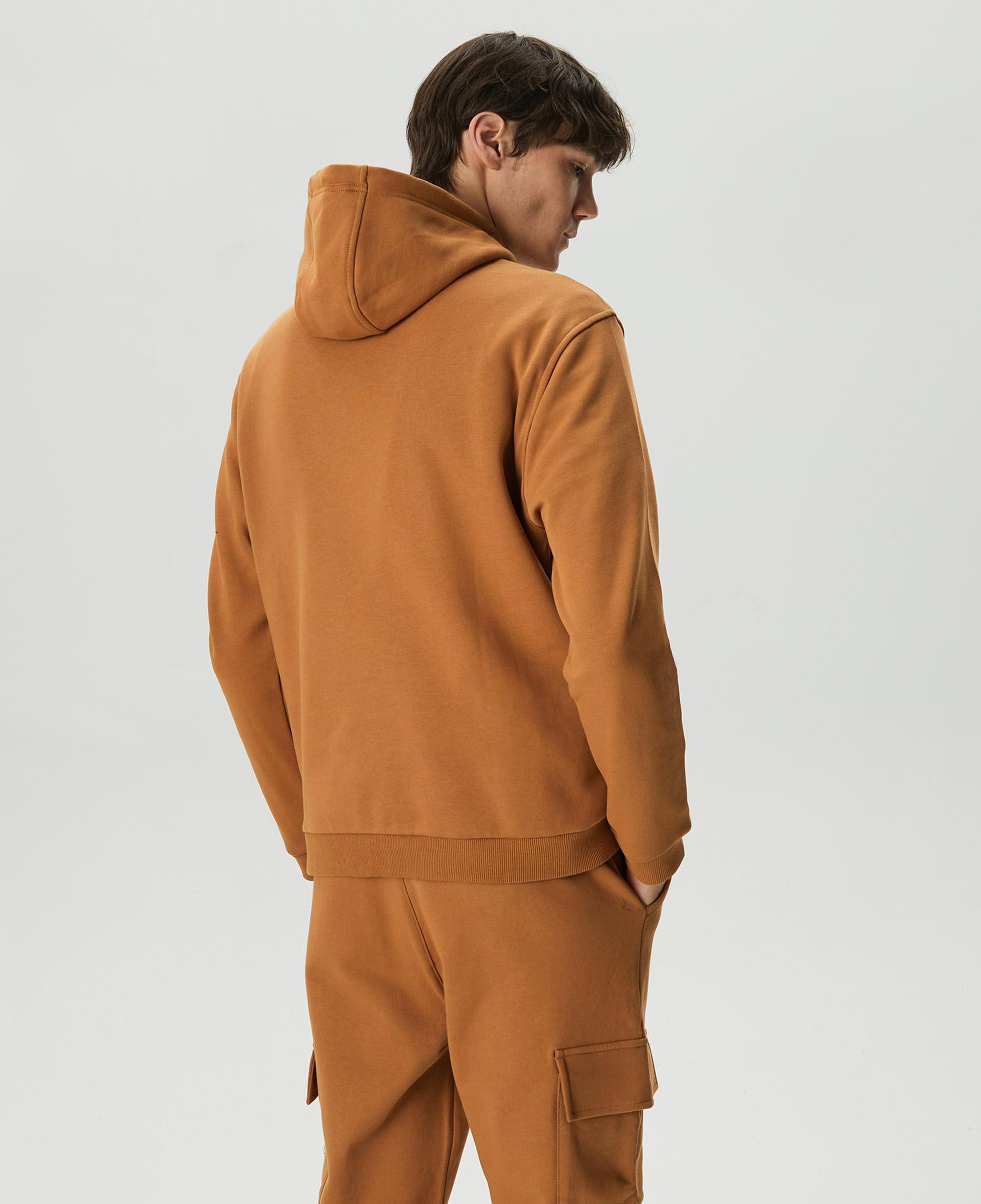 UNITED4 Classic Erkek Kahverengi Hoodie