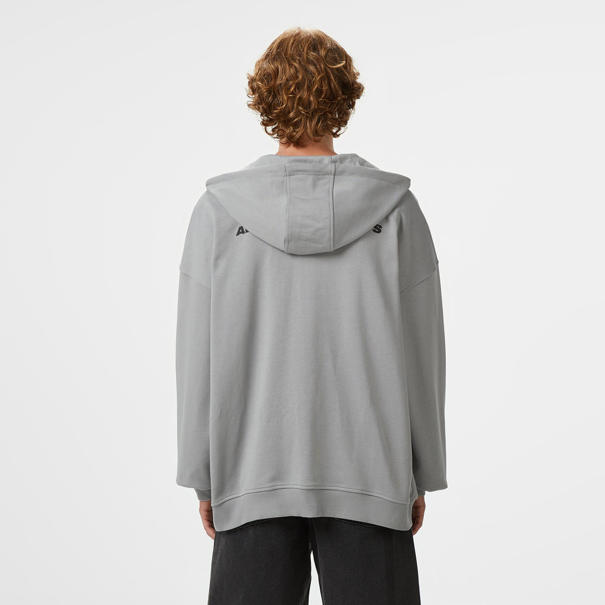 UNITED4 Erkek Gri Oversize Sweatshirt
