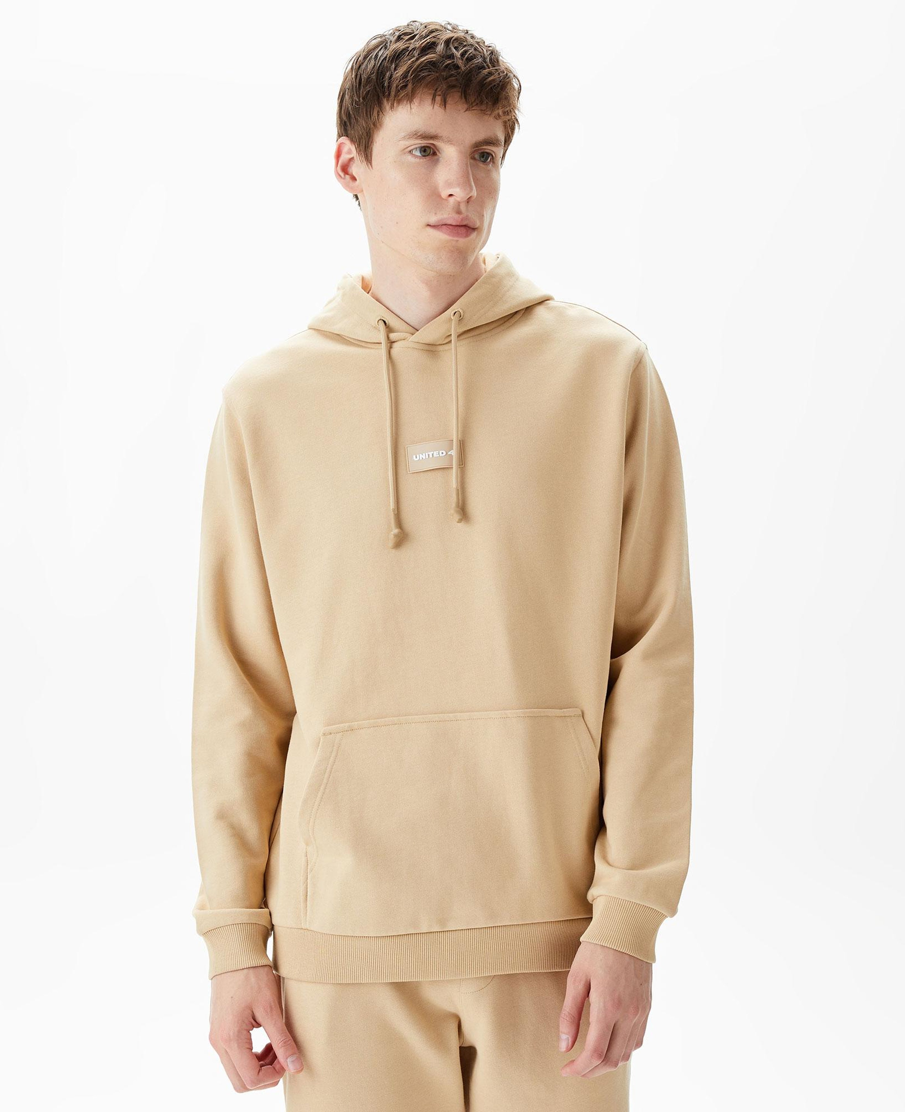 UNITED4 Classic Erkek Krem Hoodie