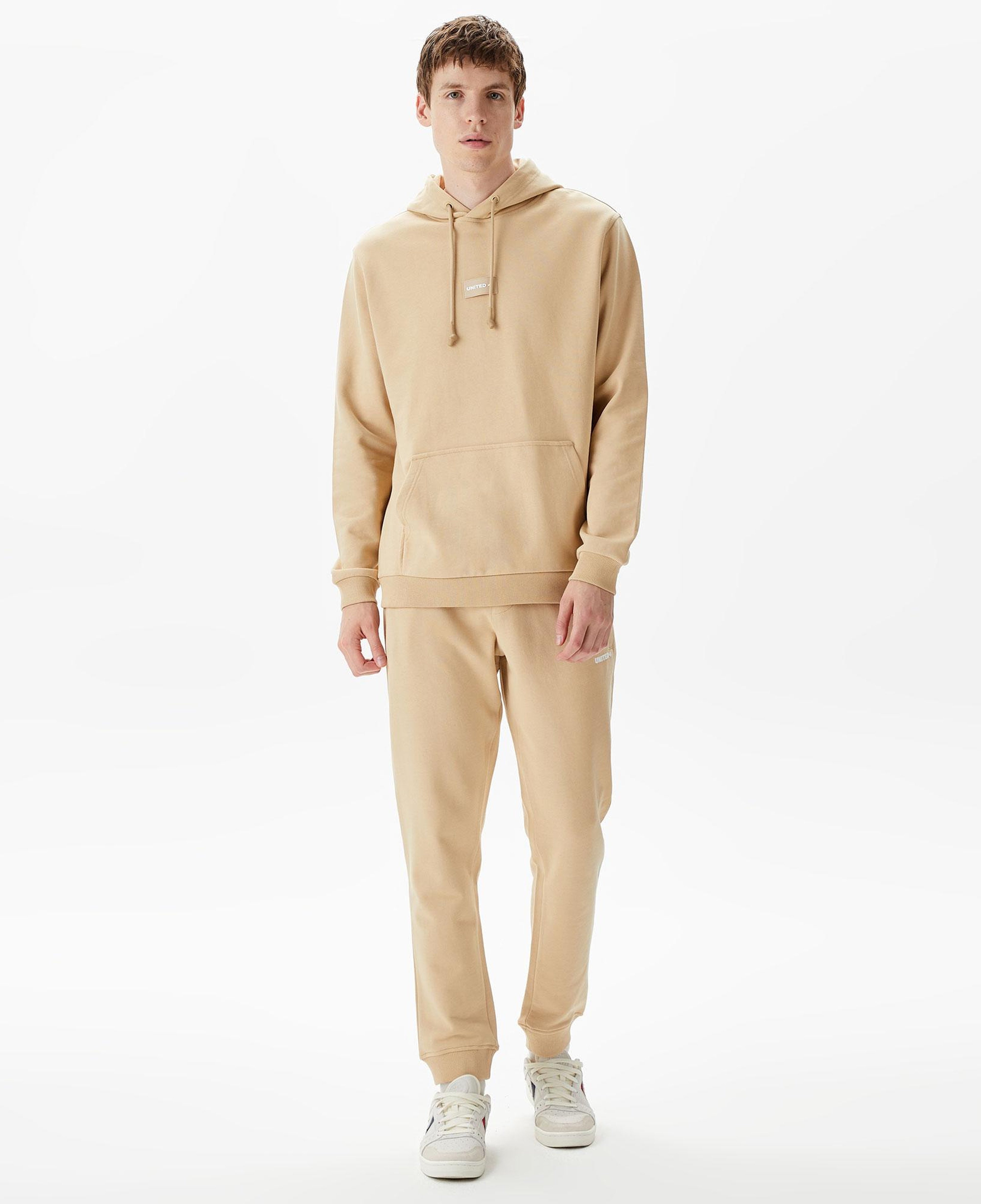 UNITED4 Classic Erkek Krem Hoodie