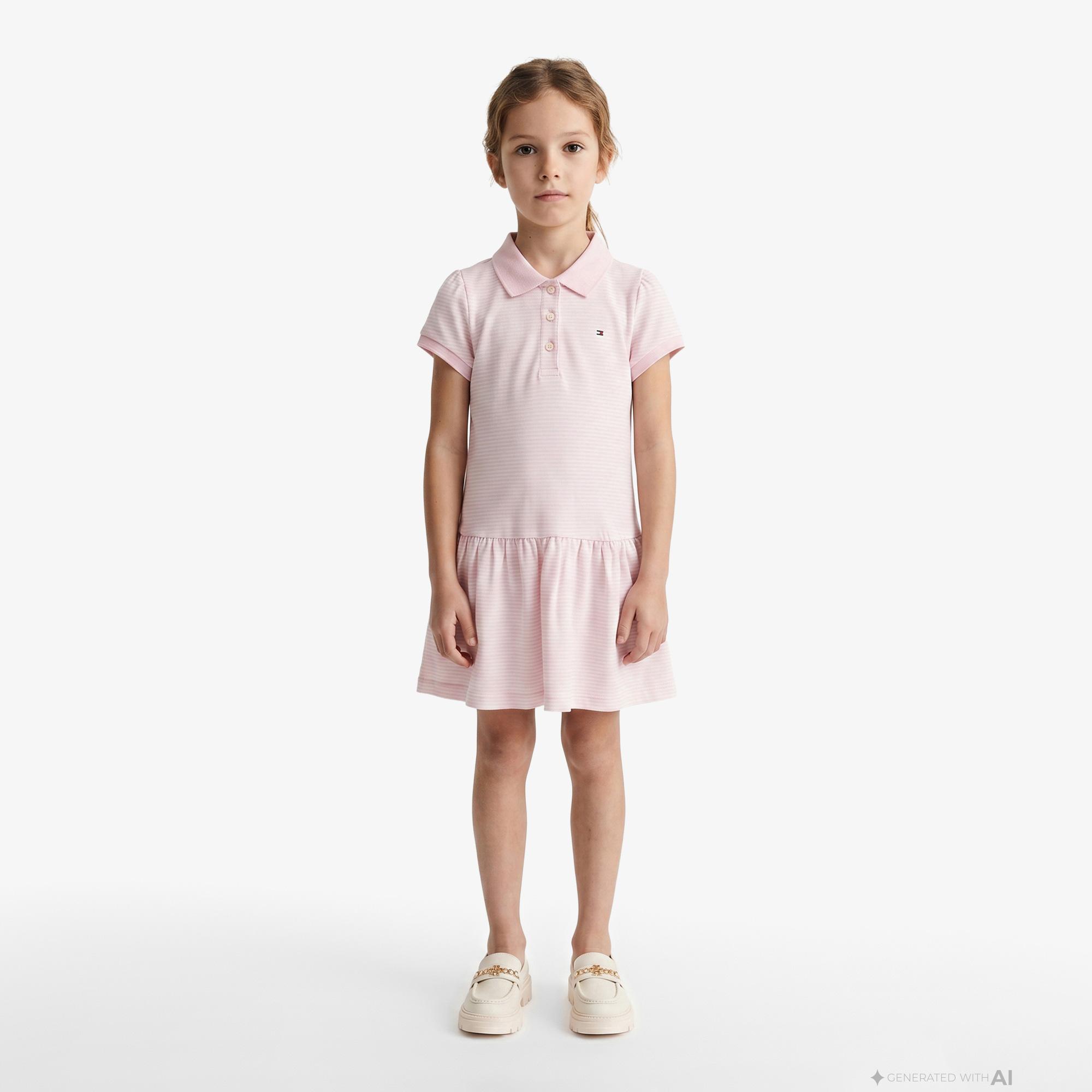 Tommy Hilfiger Little Çocuk Pembe Elbise