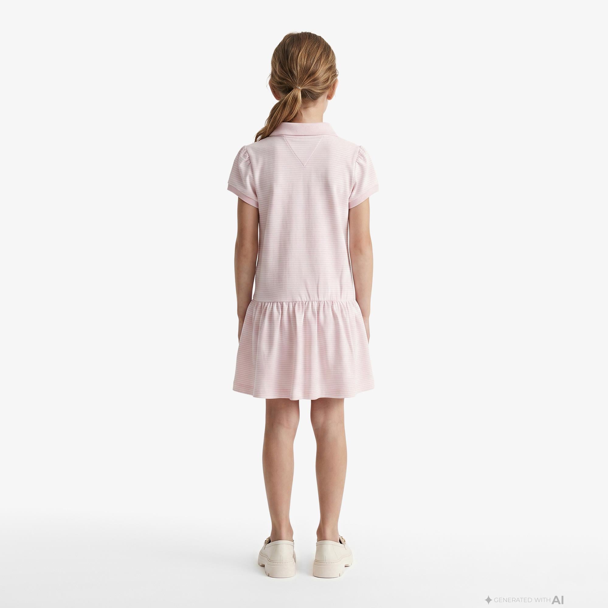 Tommy Hilfiger Little Çocuk Pembe Elbise