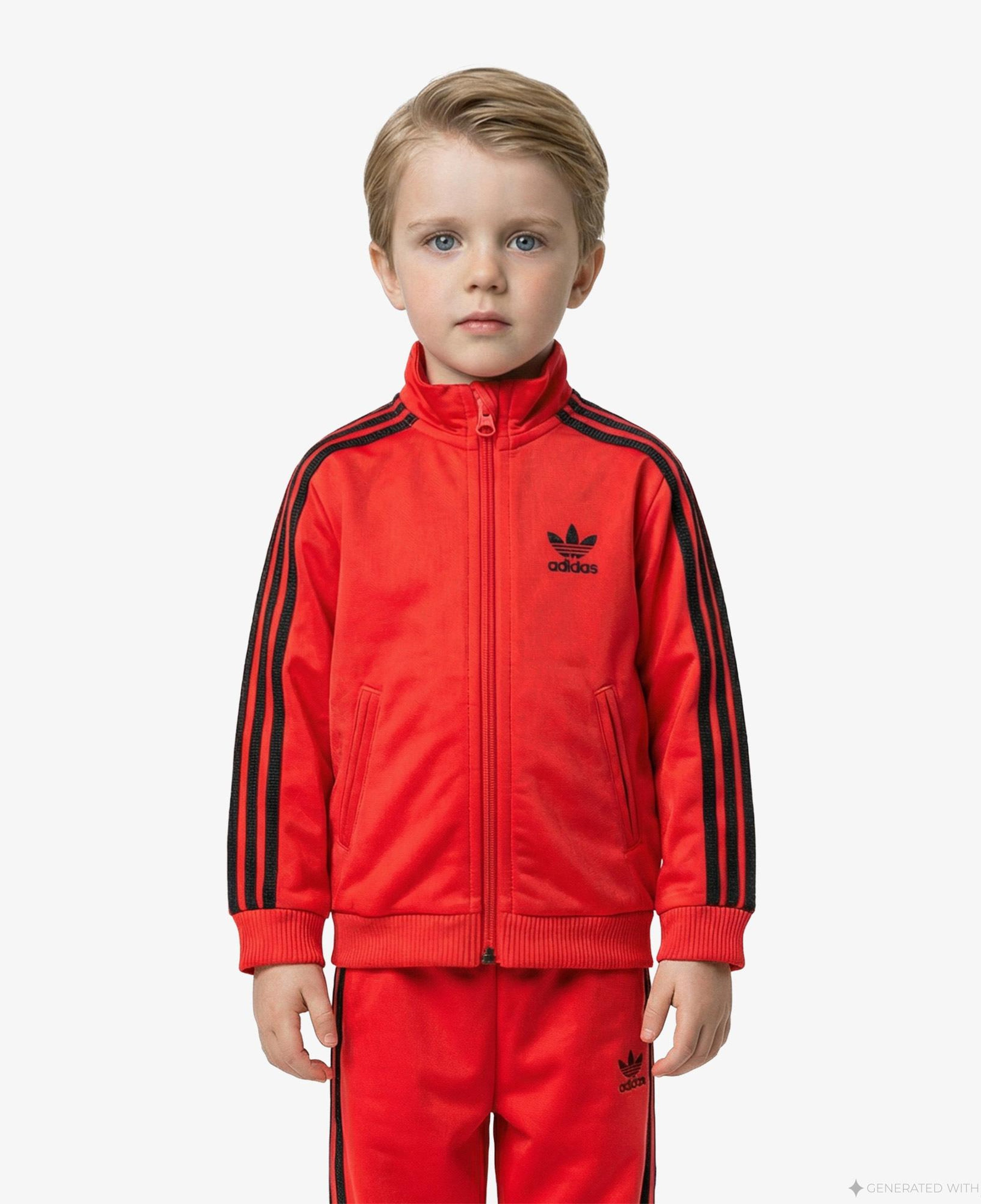 adidas Firebird Çocuk Kırmızı Eşofman Takımı