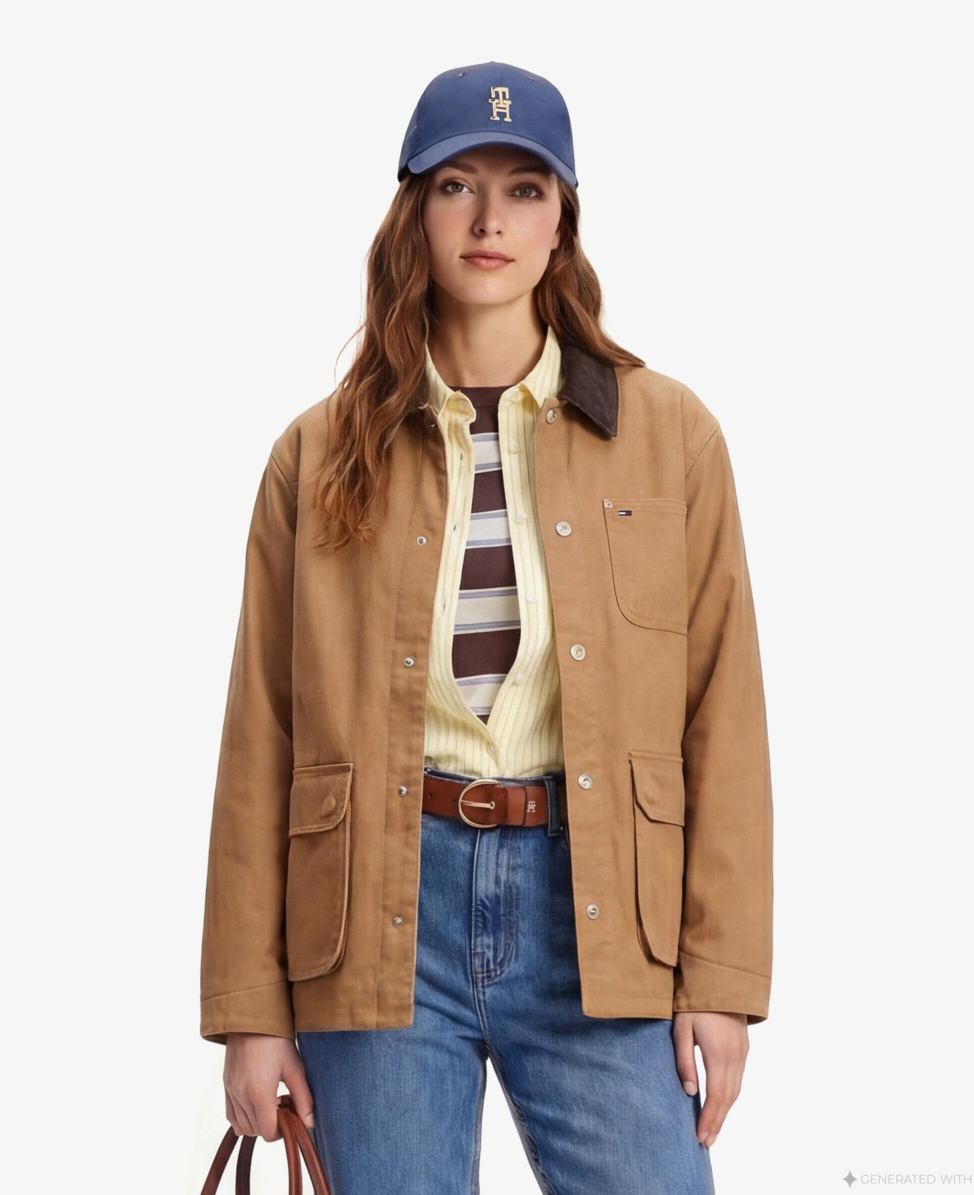 Tommy Hilfiger Soft Utility Kadın Kahverengi Ceket