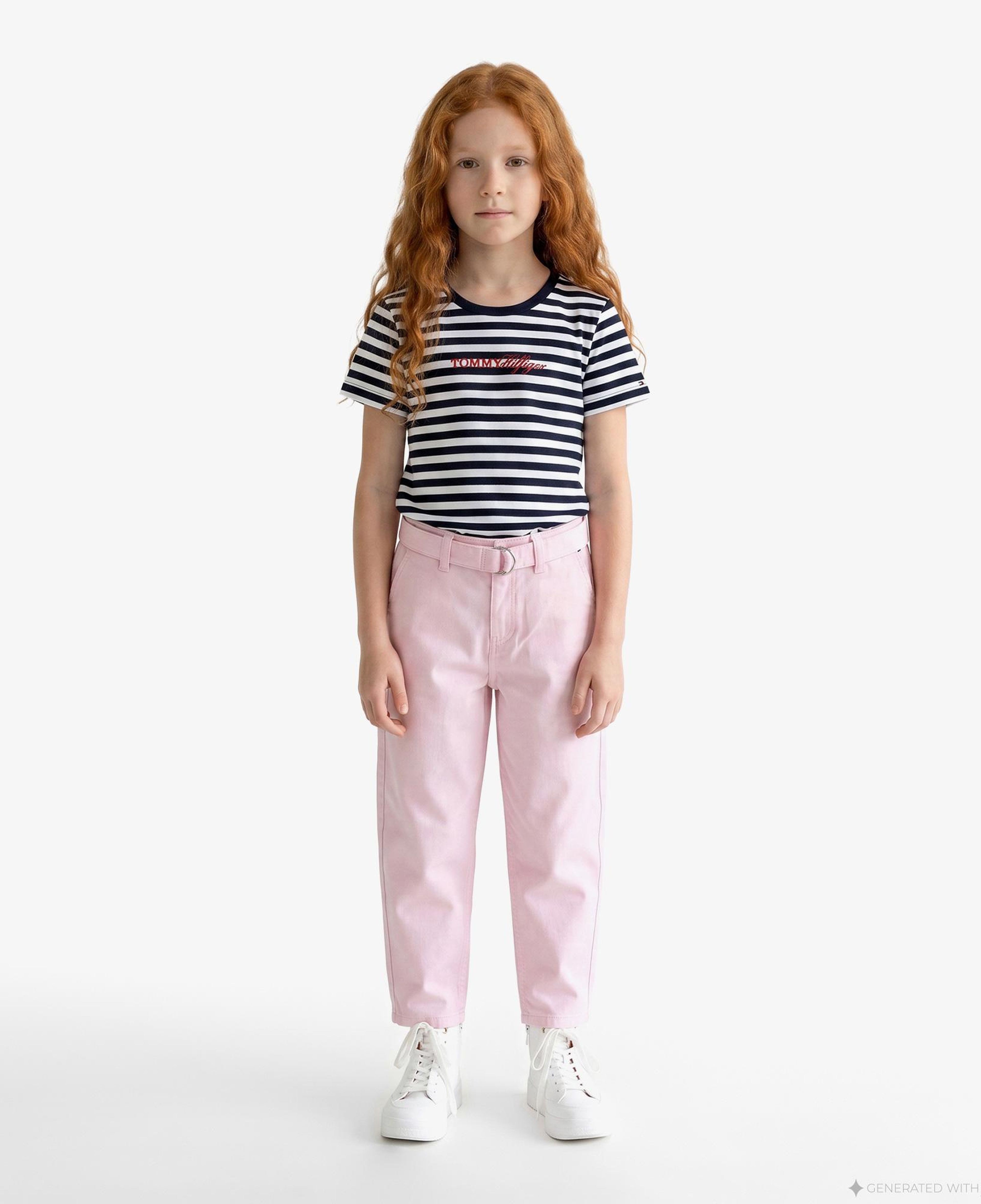 Tommy Hilfiger Essential + Çocuk Pembe Pantolon