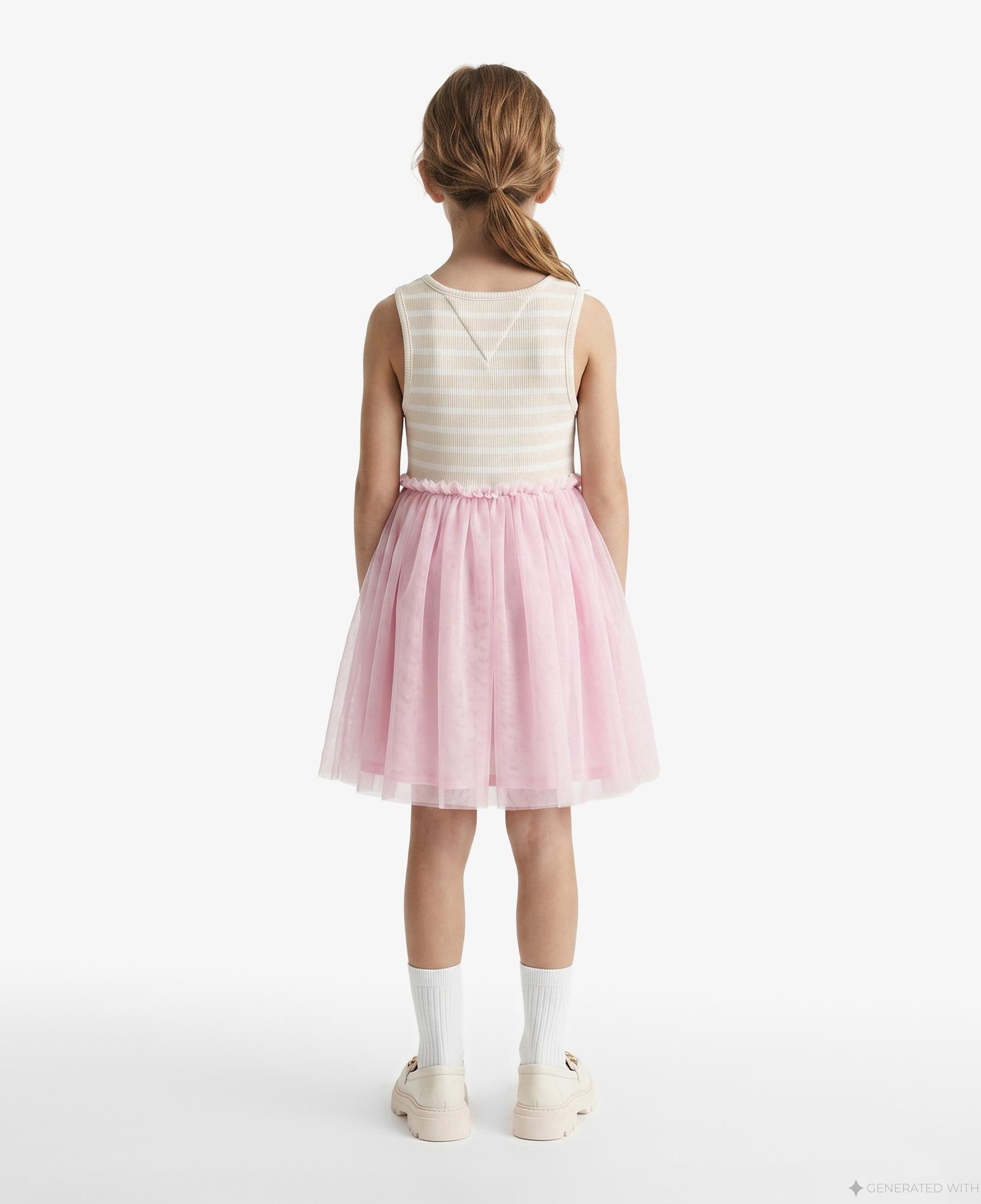 Tommy Hilfiger Little Çocuk Pembe Elbise