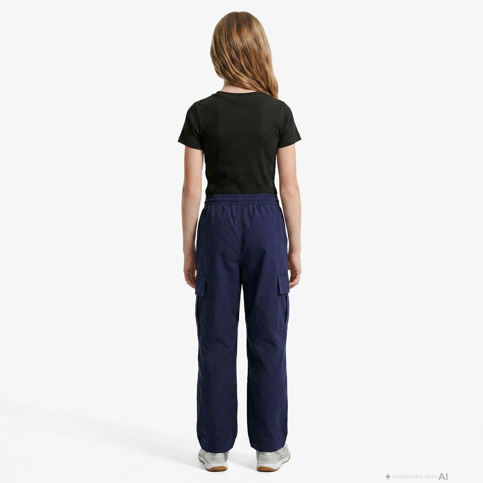 Nike Sportswear Çocuk Siyah Crop T-Shirt