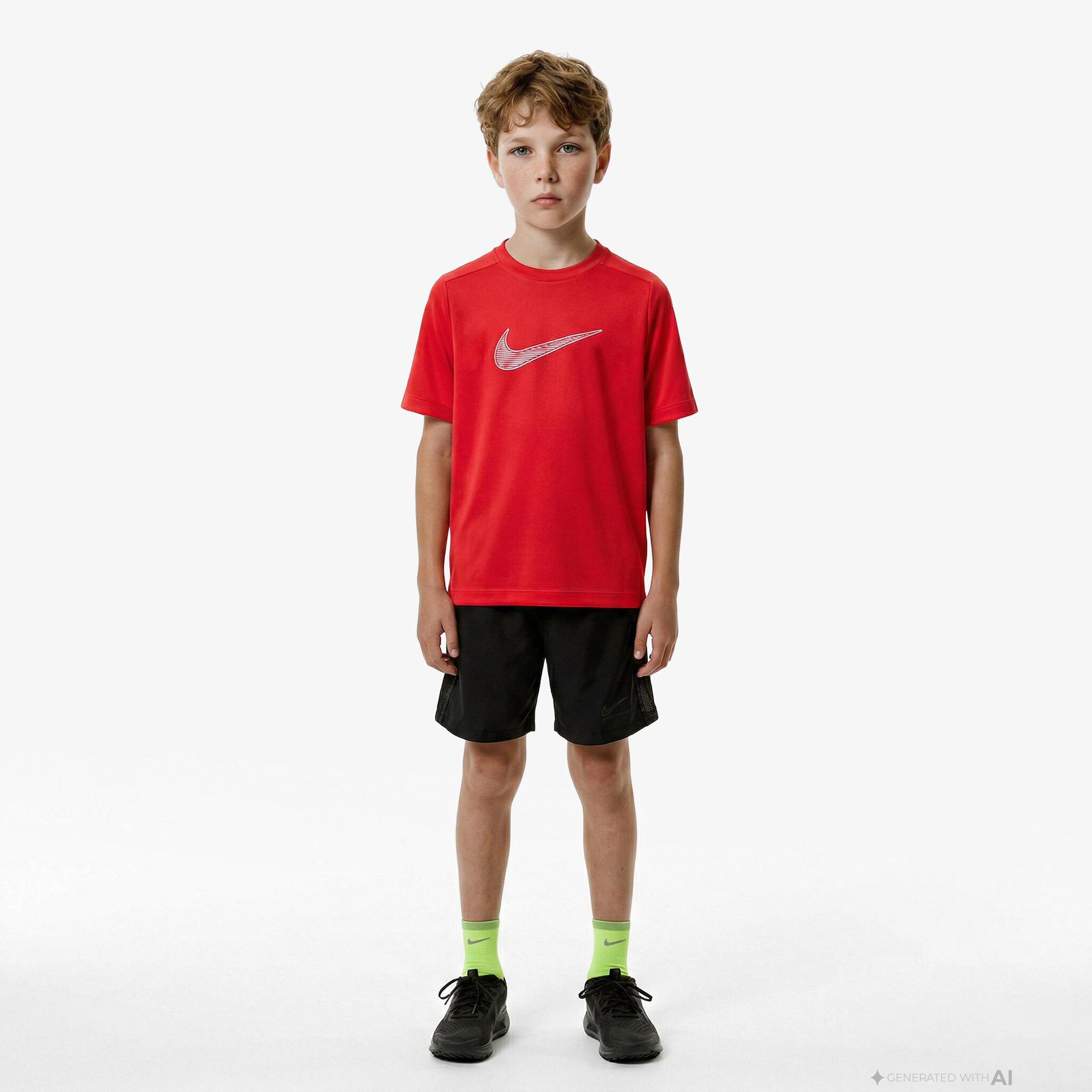 Nike Dri-Fit Multi Çocuk Kırmızı T-Shirt