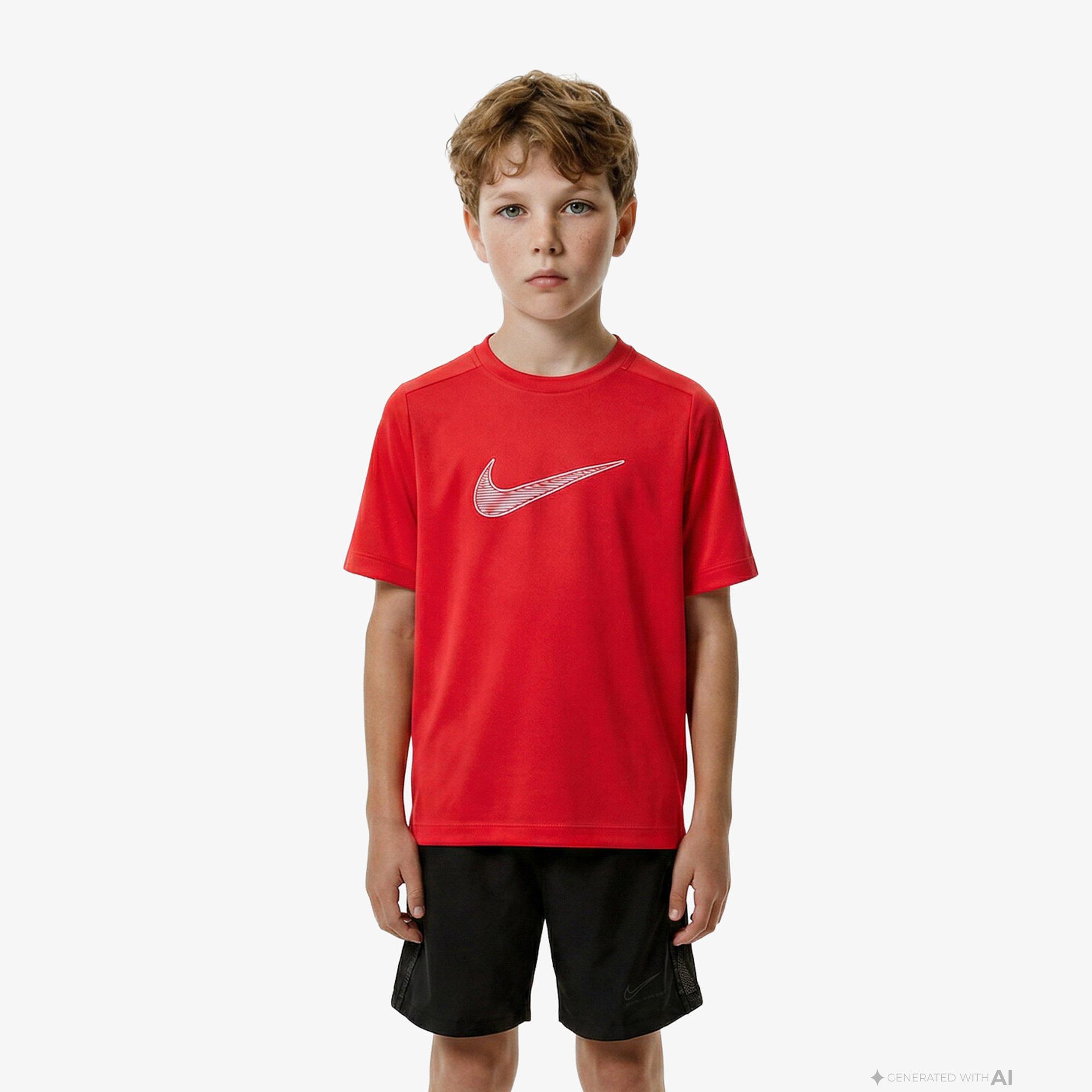 Nike Dri-Fit Multi Çocuk Kırmızı T-Shirt