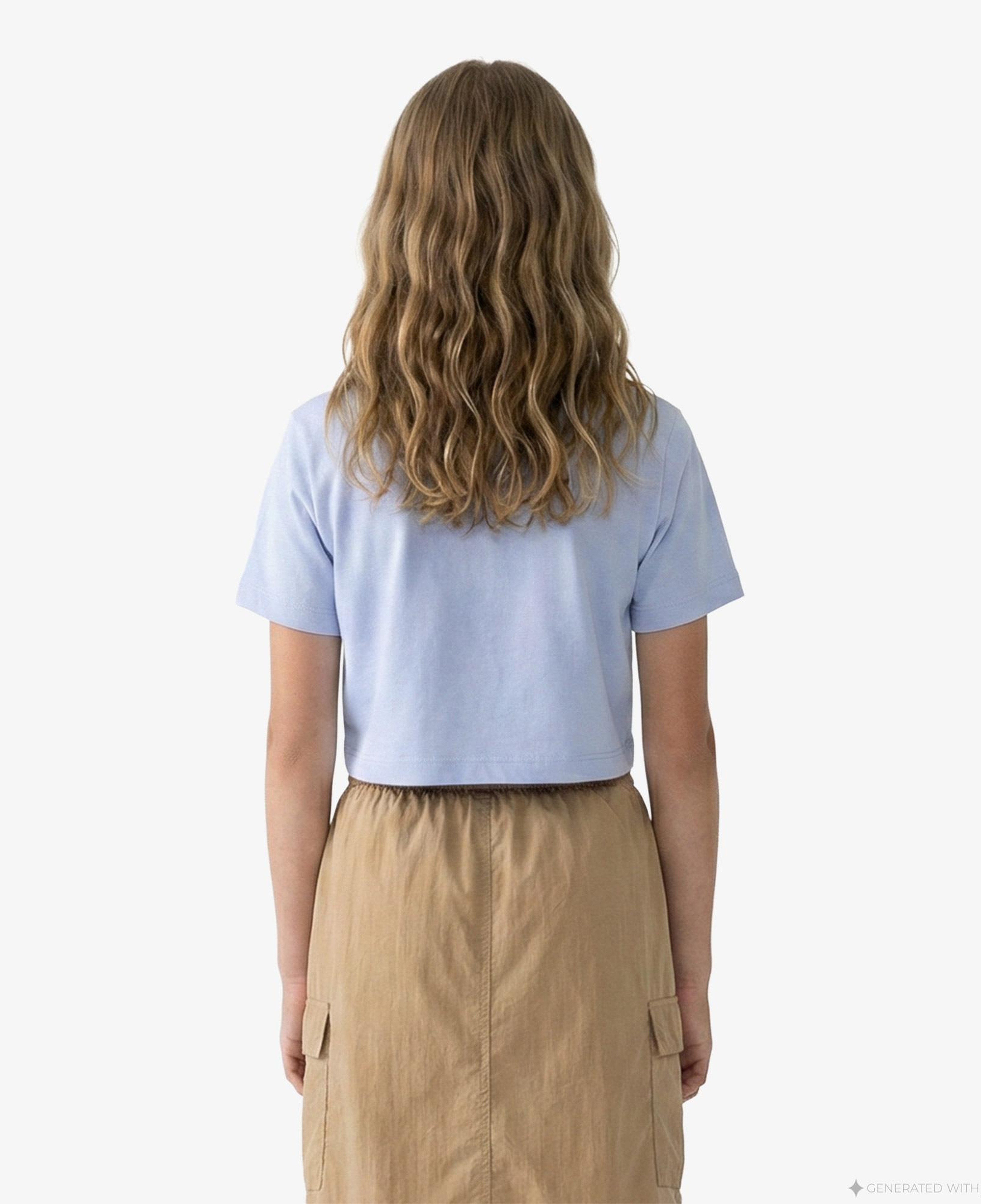 Nike Sportswear Futura Çocuk Lila Crop T-Shirt