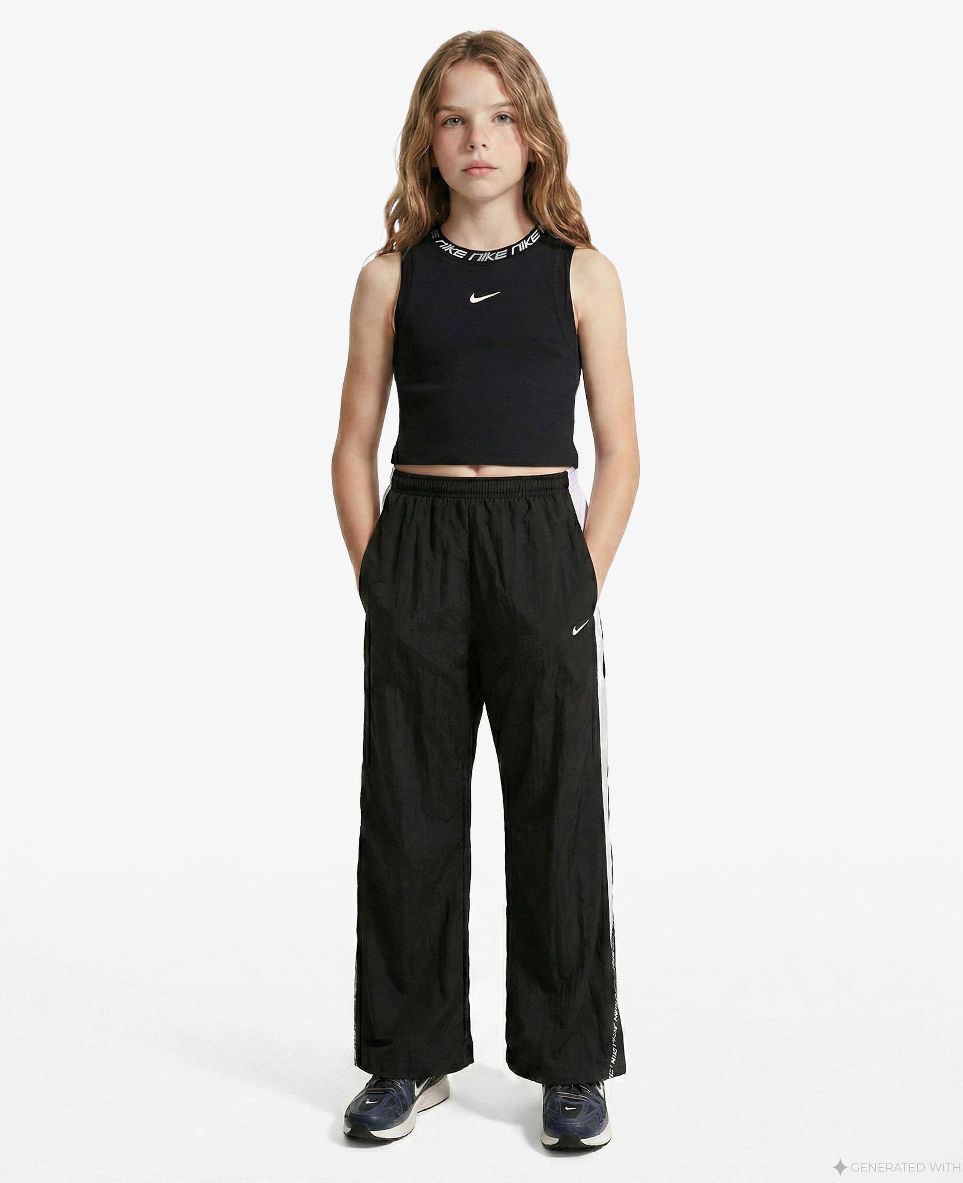 Nike Sportswear Dri-Fit Çocuk Siyah Kolsuz T-Shirt