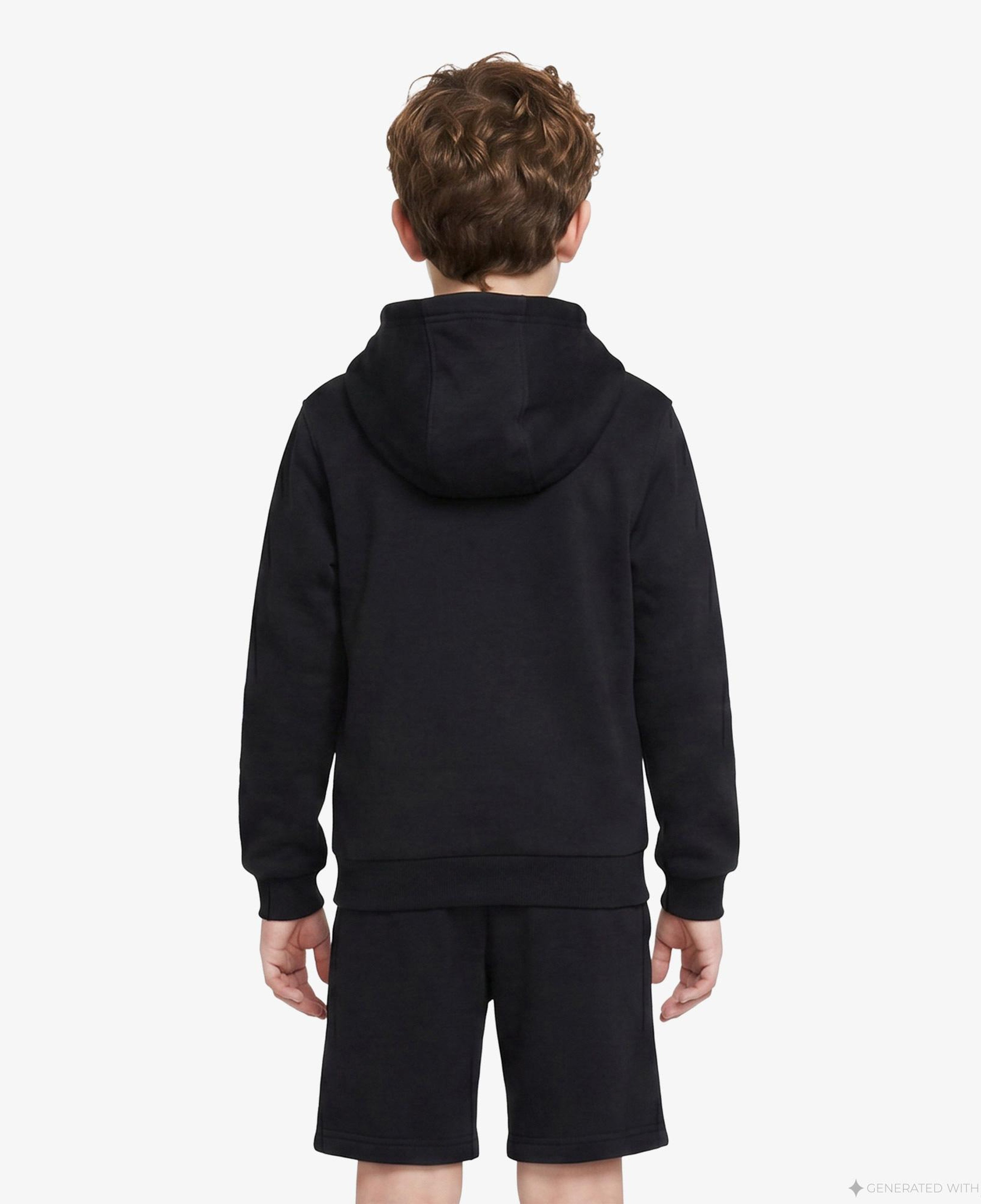 Nike Sportswear Club Fleece Çocuk Siyah Kapüşonlu Hoodie