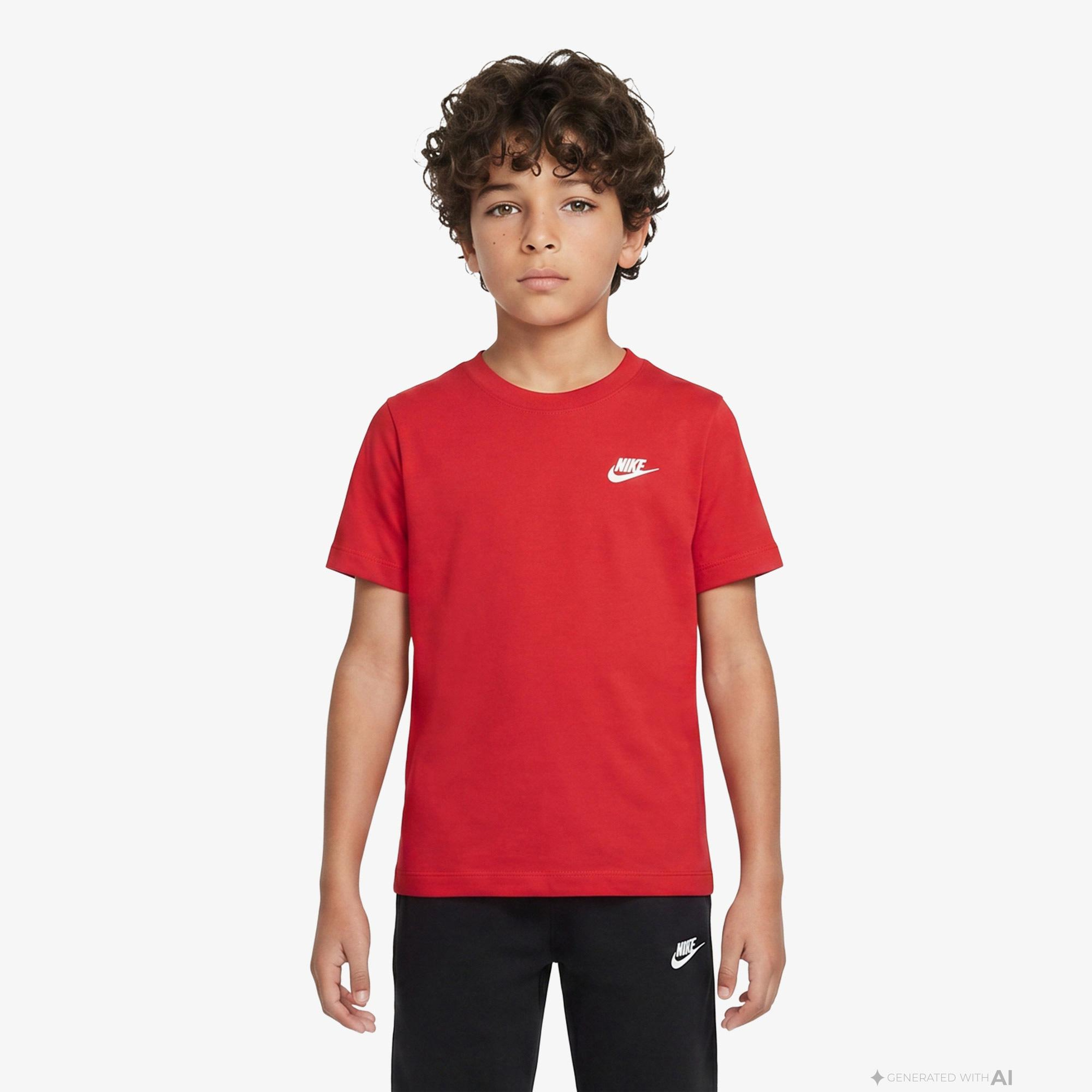 Nike Sportswear Futura Çocuk Kırmızı T-Shirt