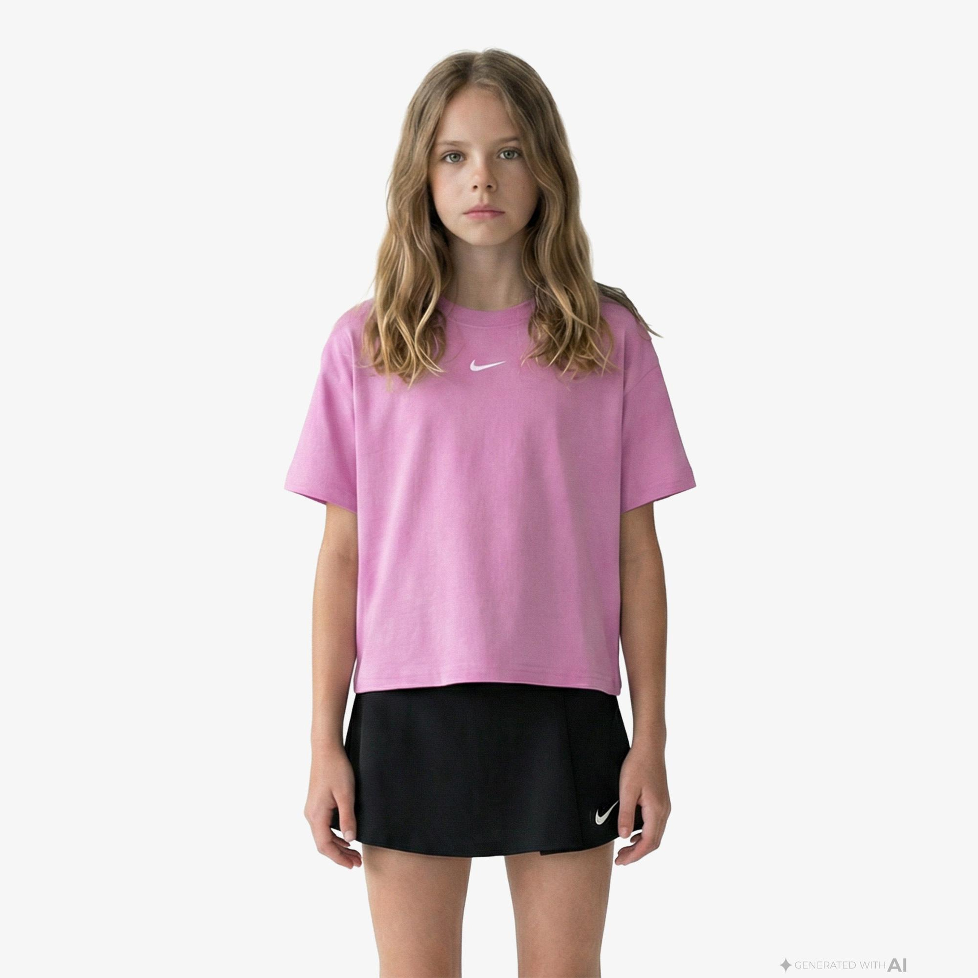Nike Sportswear Essential Çocuk Pembe T-Shirt