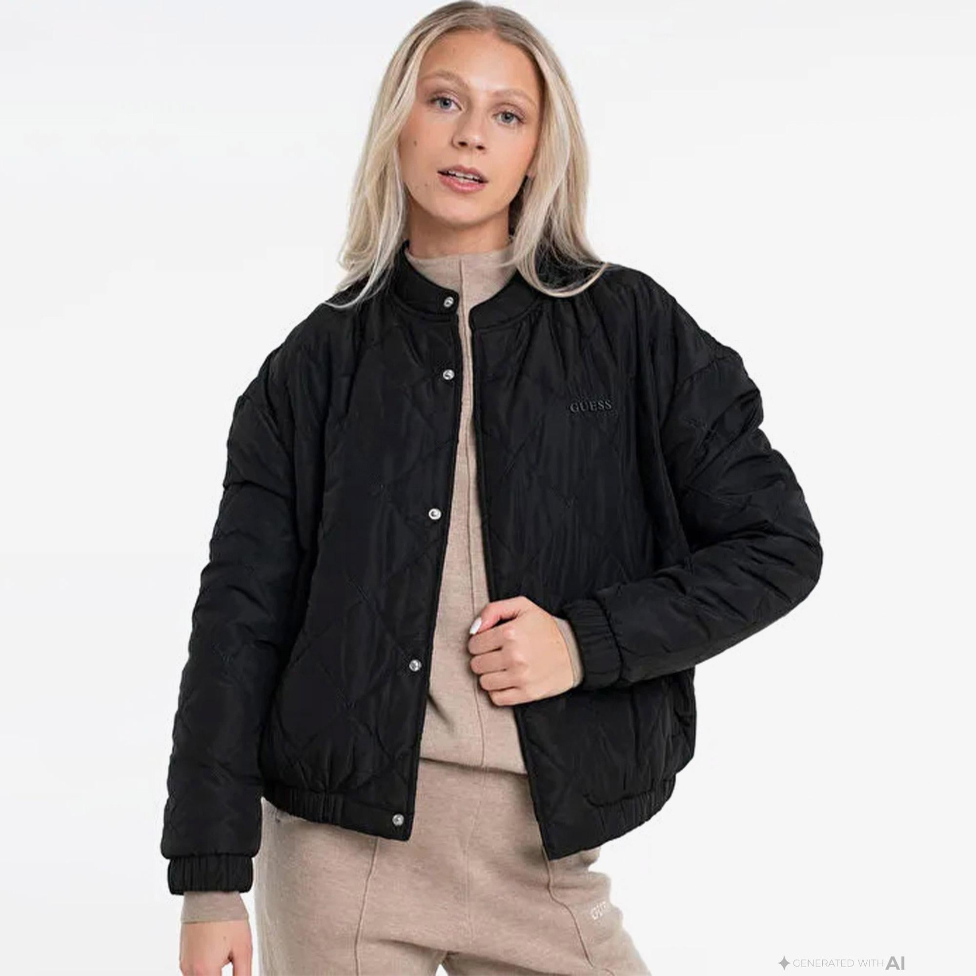 Guess Cecilia Aktif Kadın Siyah Mont
