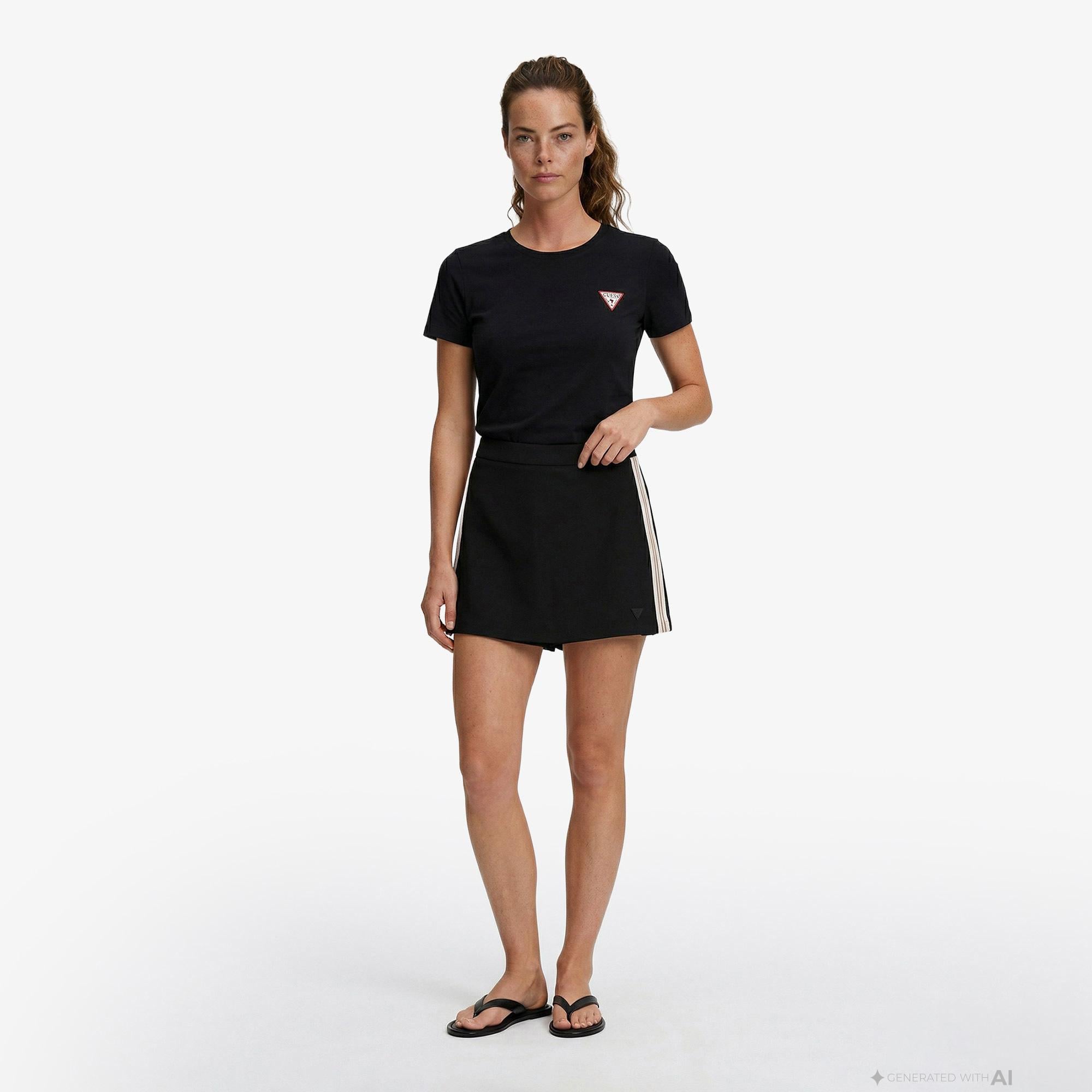 Guess Circe Aktif Regular Fit Kadın Siyah Şort