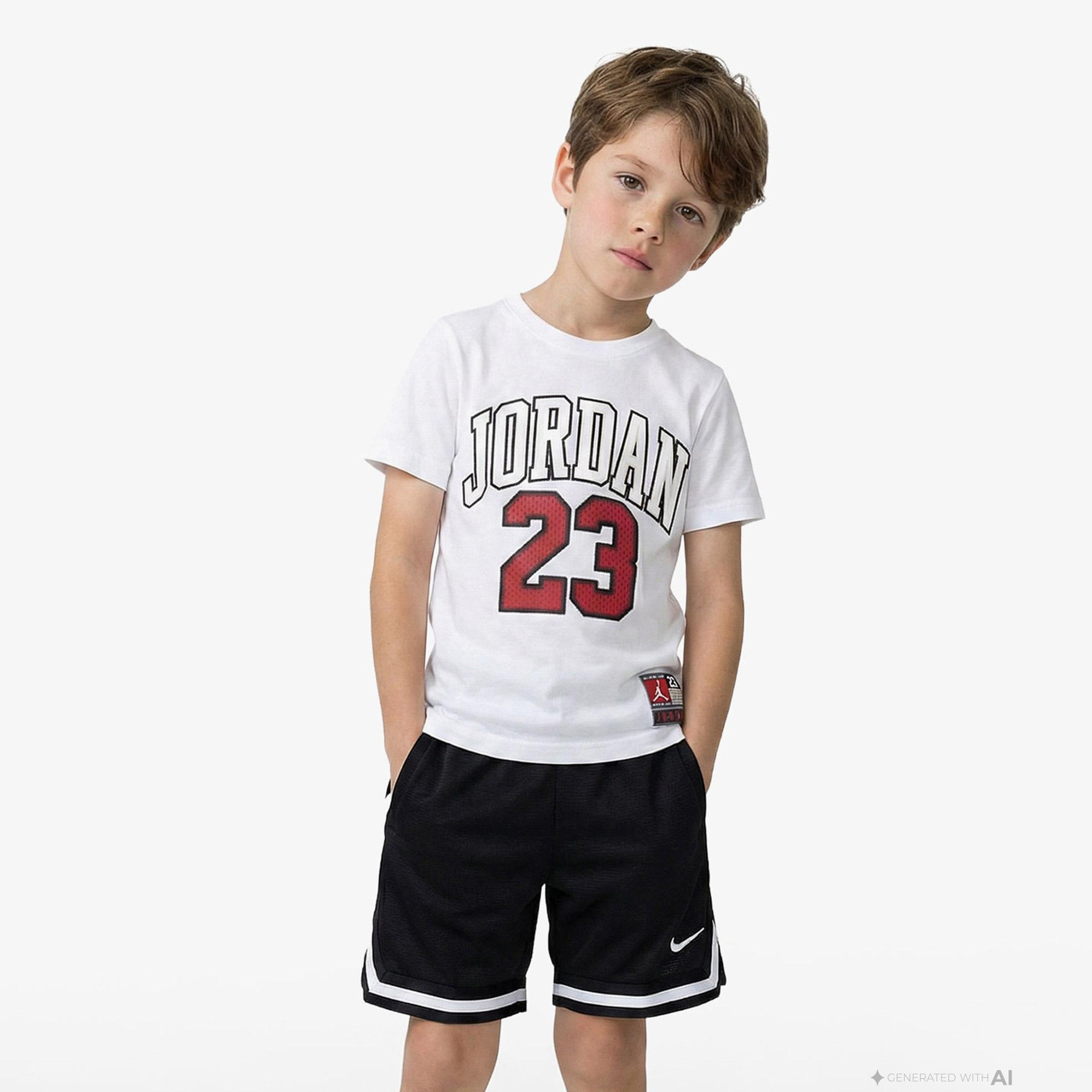 Jordan Practice Flight Çocuk Beyaz T-Shirt