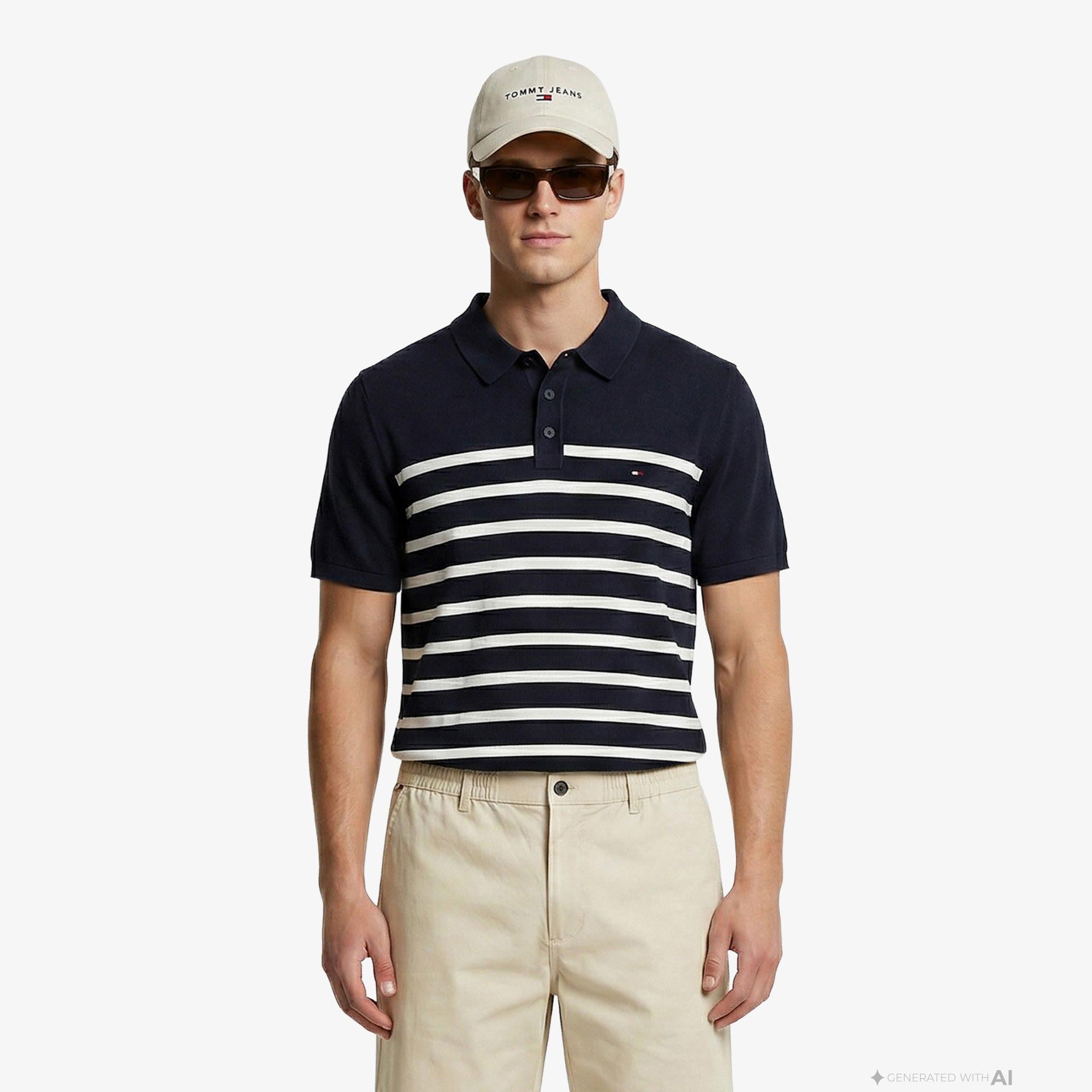 Tommy Hilfiger Core Essentials Erkek Lacivert Triko