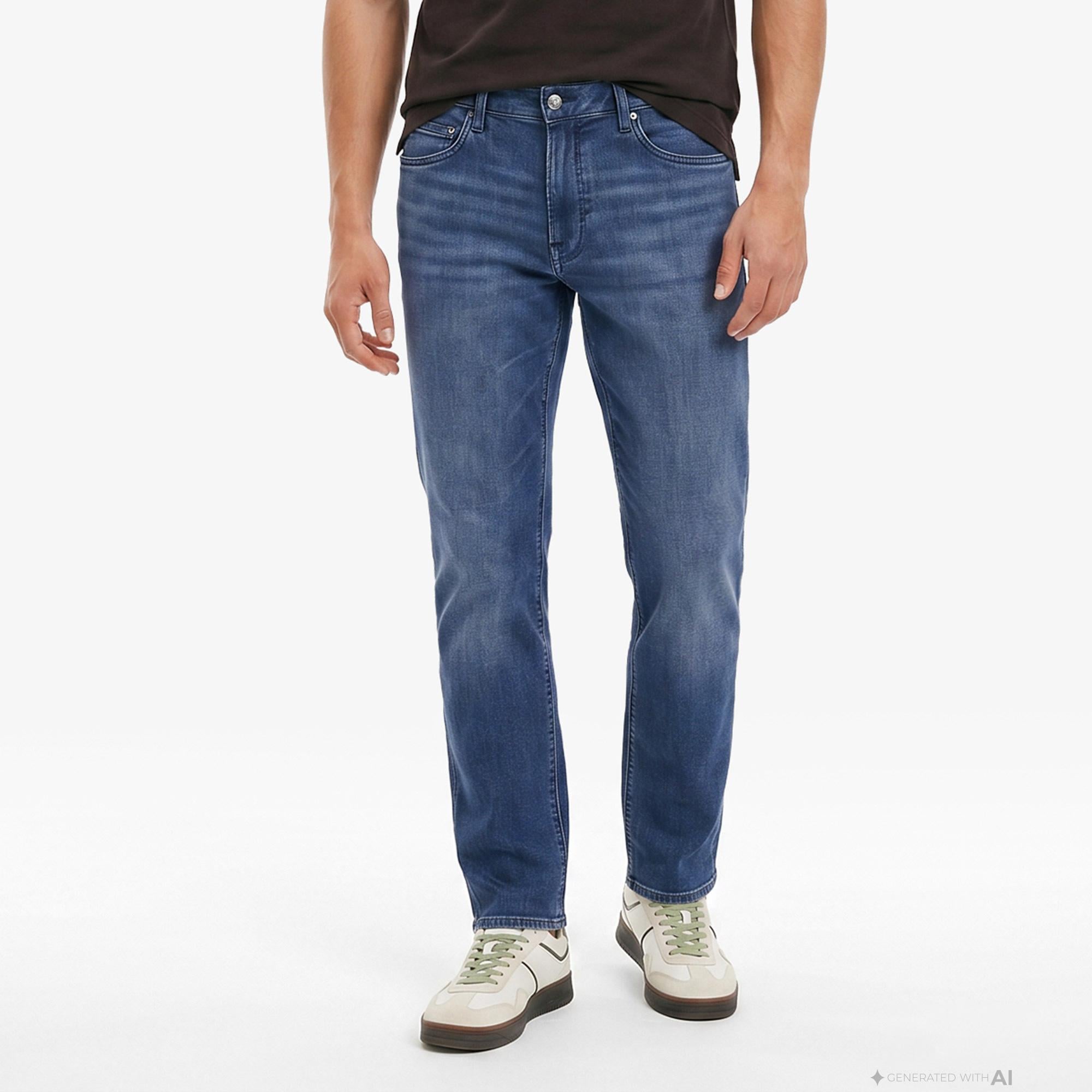 Tommy Hilfiger Denim Erkek Mavi Jean