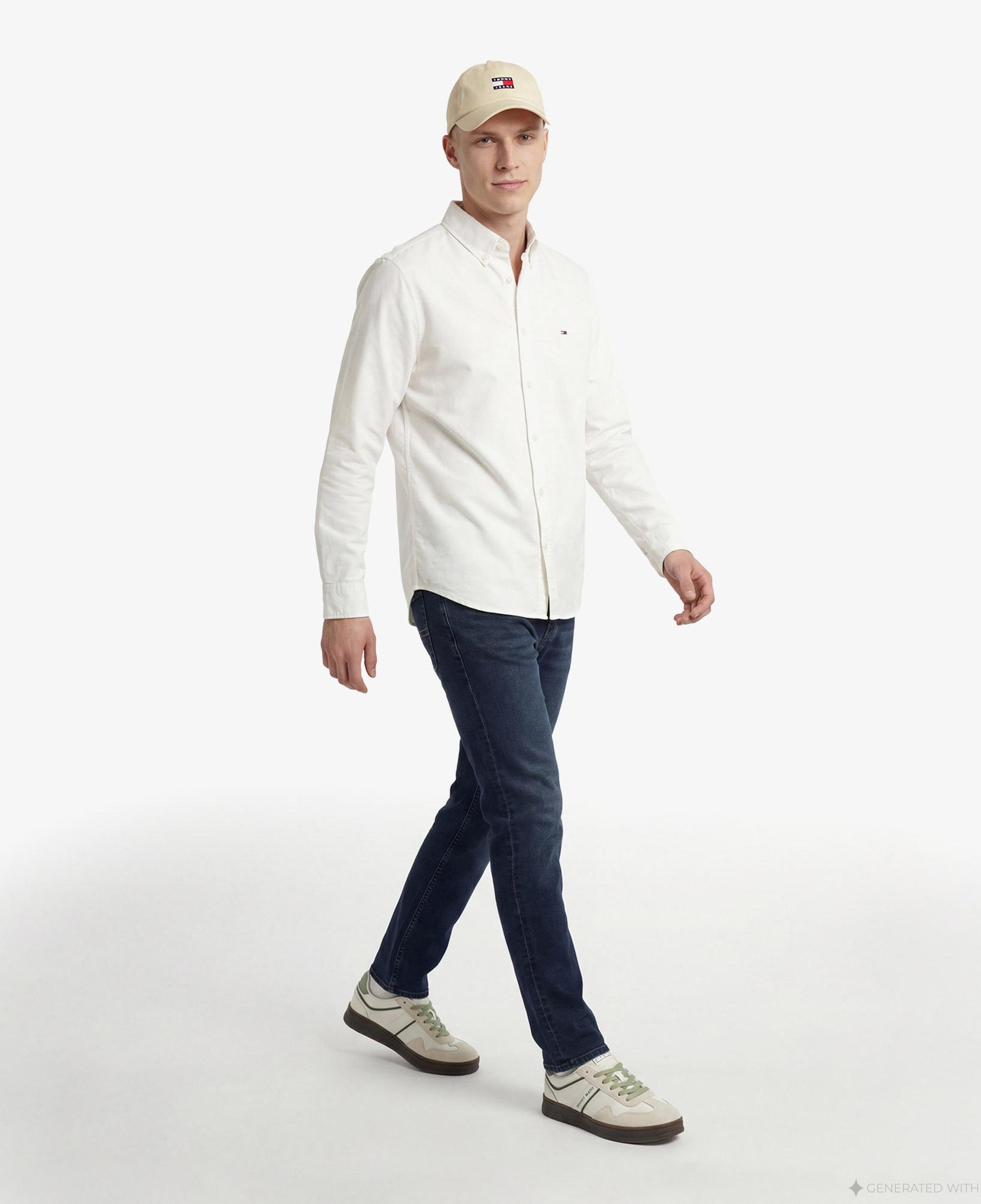 Tommy Hilfiger Visual Wash Erkek Lacivert Jean